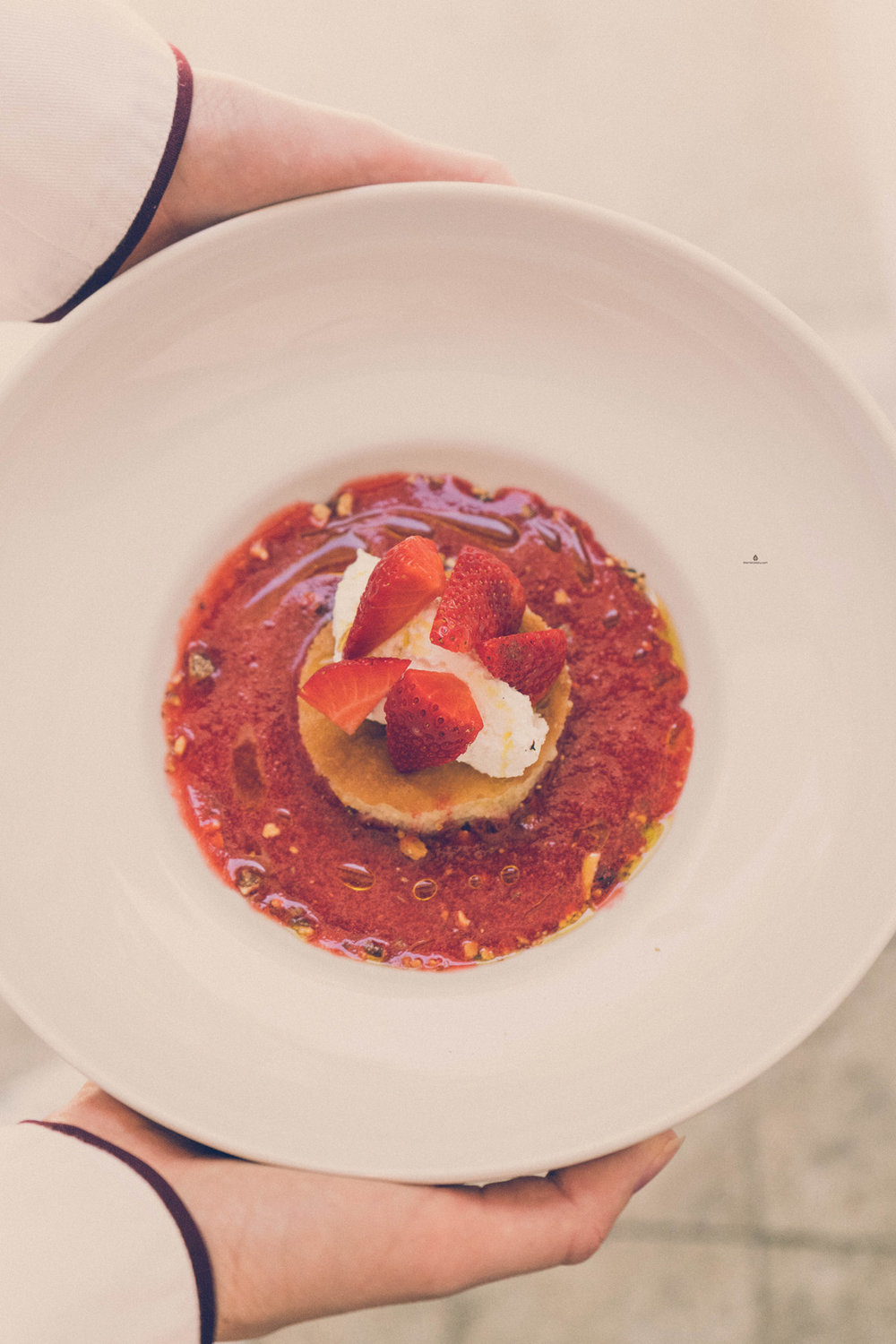 Strawberry gazpacho by chef Danijel Đekić