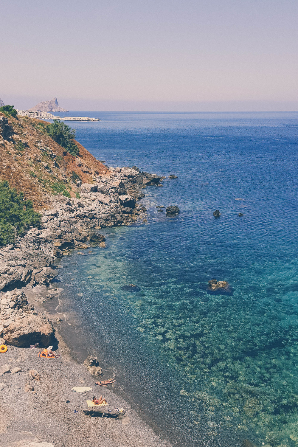 A beach on Marettimo, Sicily