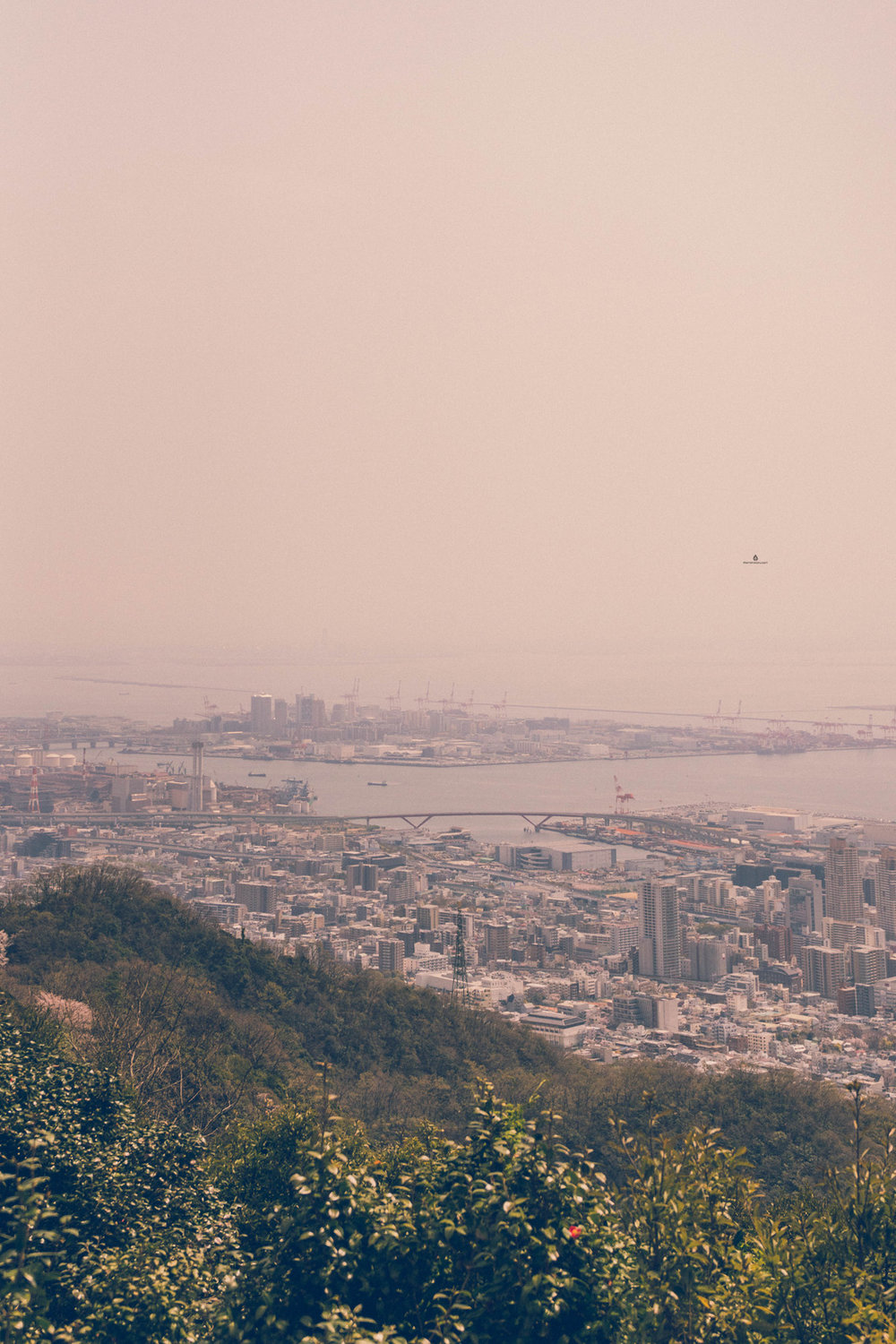 View of Kobe from Nunobiki Herb Garden