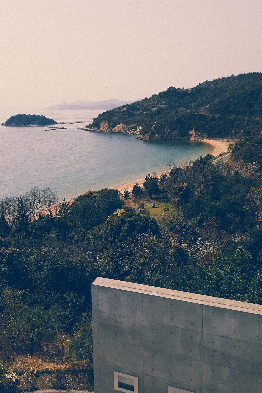 View from Benesse House Museum