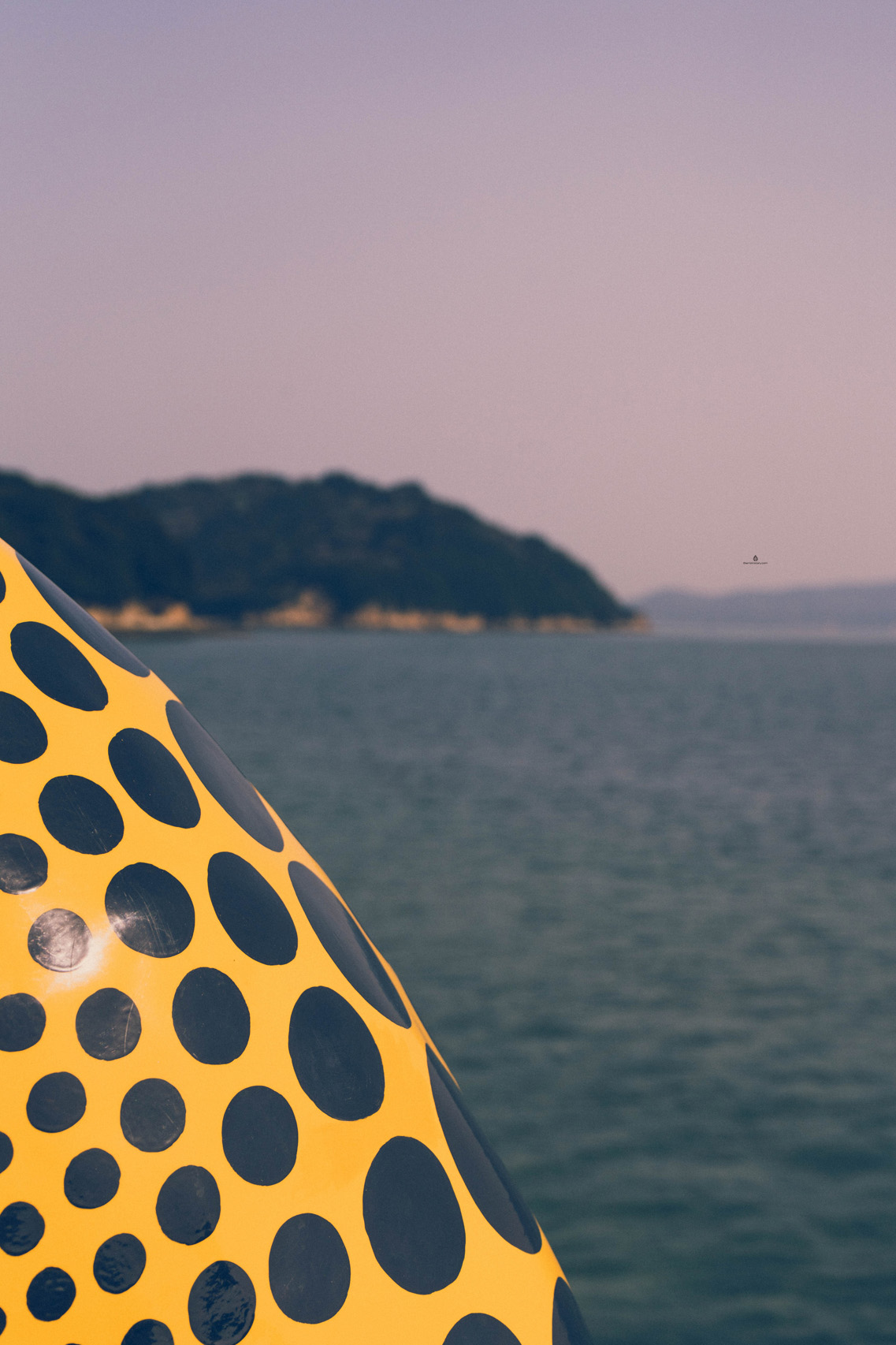 Yayoi Kusama's Pumpkin, Naoshima island