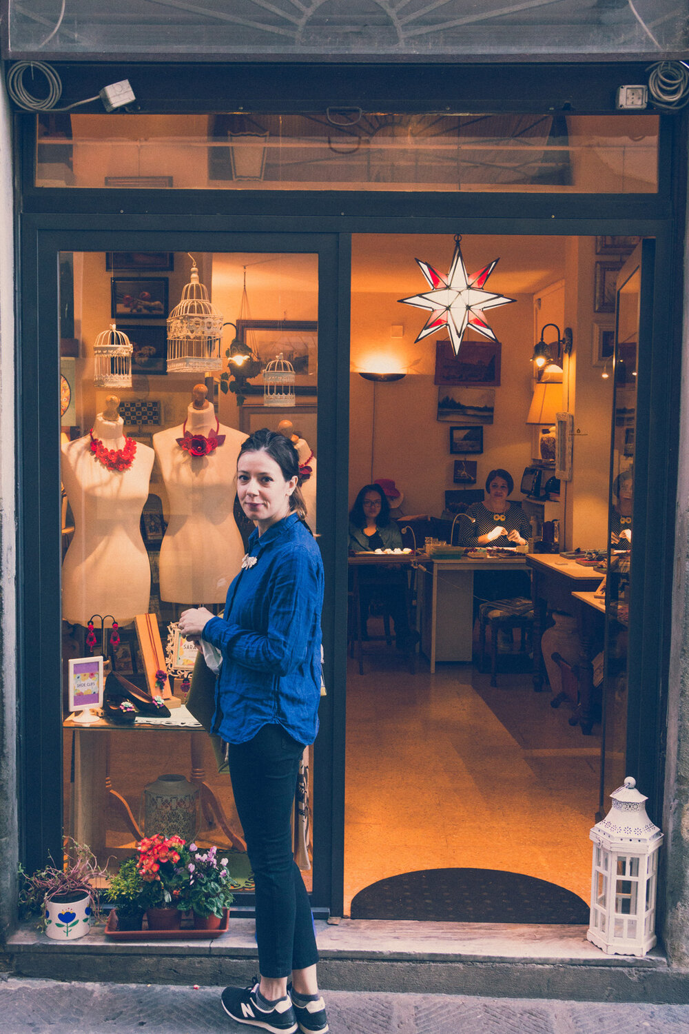 Sara Amrhein jewelry shop, Florence