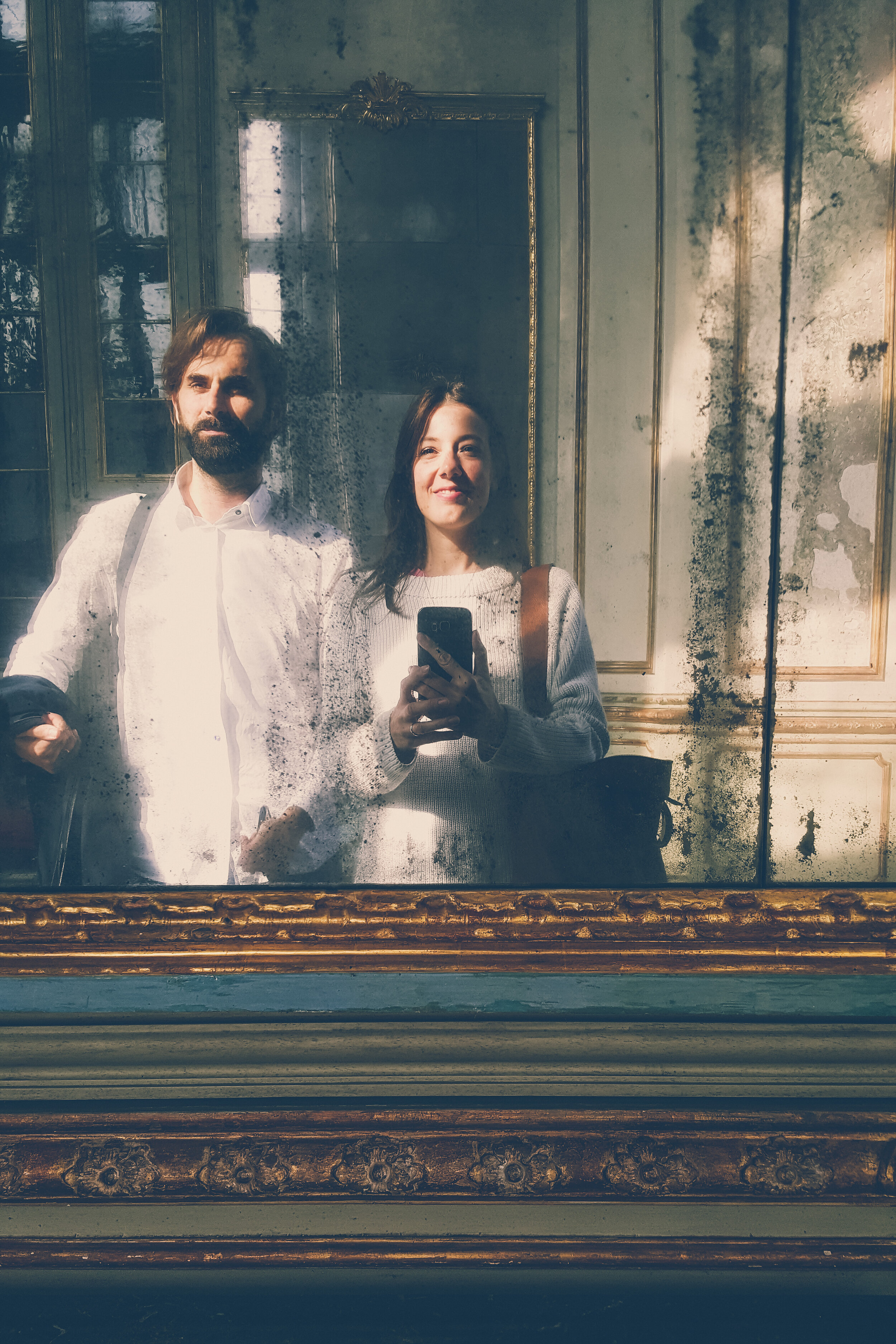 Foggy mirrors at Palazzo Madama, Turin