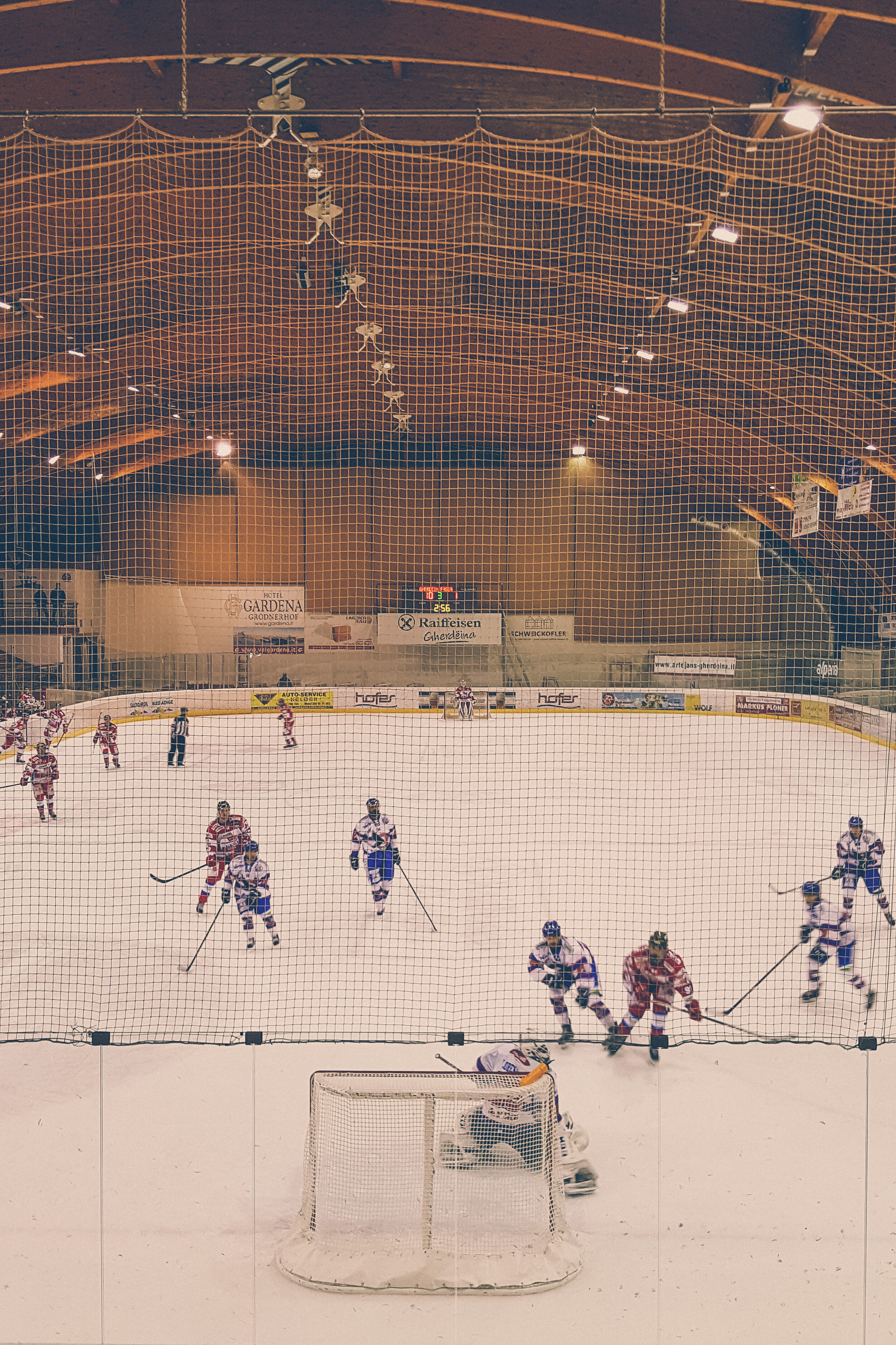 Hockey game in Val Gardena