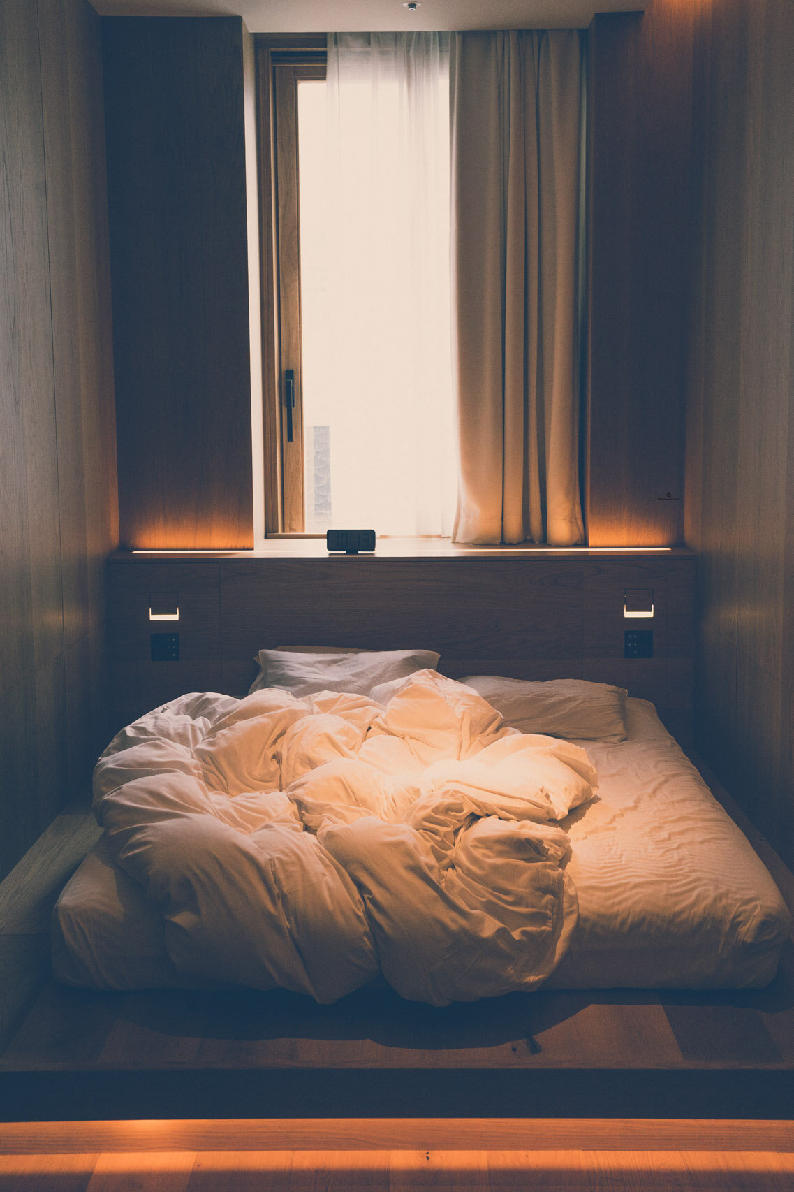 Bedroom at Muji Hotel, Ginza