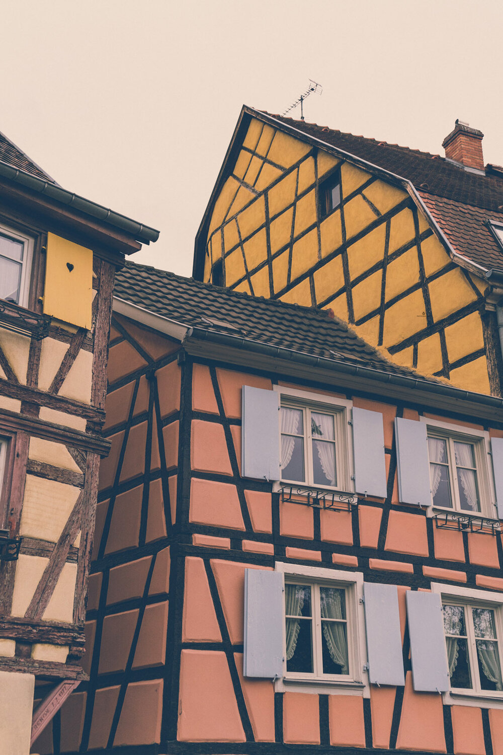 Half-timbered houses in Colmar