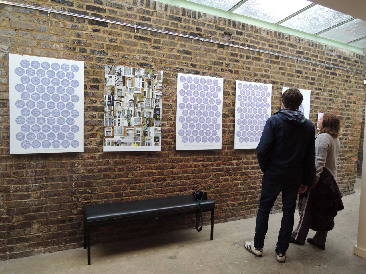 An exhibition of Danny's blue plaques at the Vestry House museum, Nov 2014