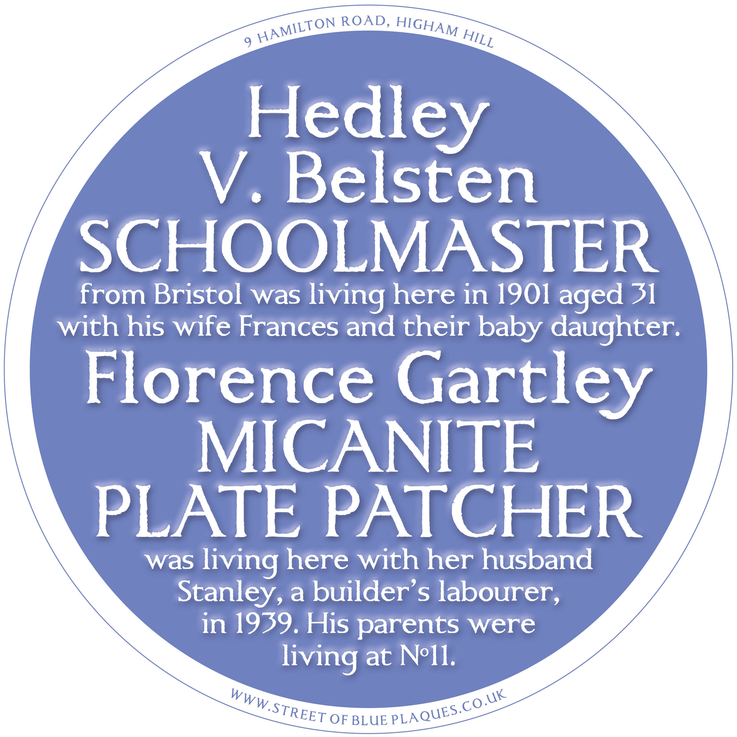 Street of Blue Plaques — DANNY COOPE