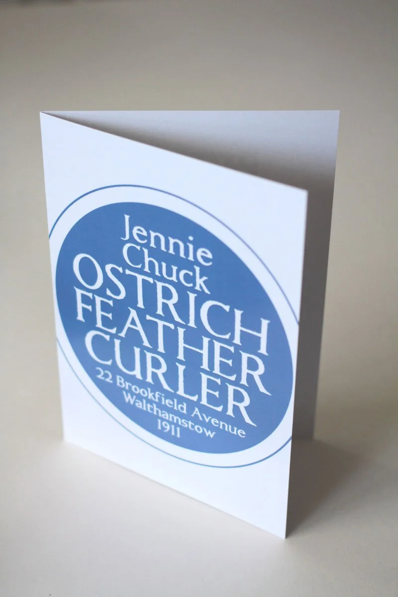 Greetings Card (to match your blue plaque)