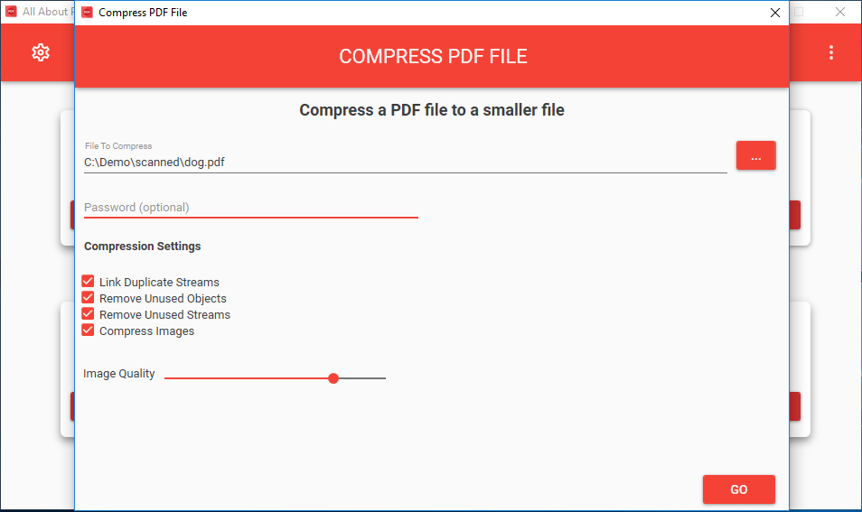 Compress PDF to Reduce File Size