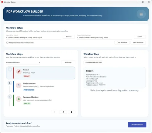 PDF Workflow Automation: Automate Redaction, Security, and Document ...