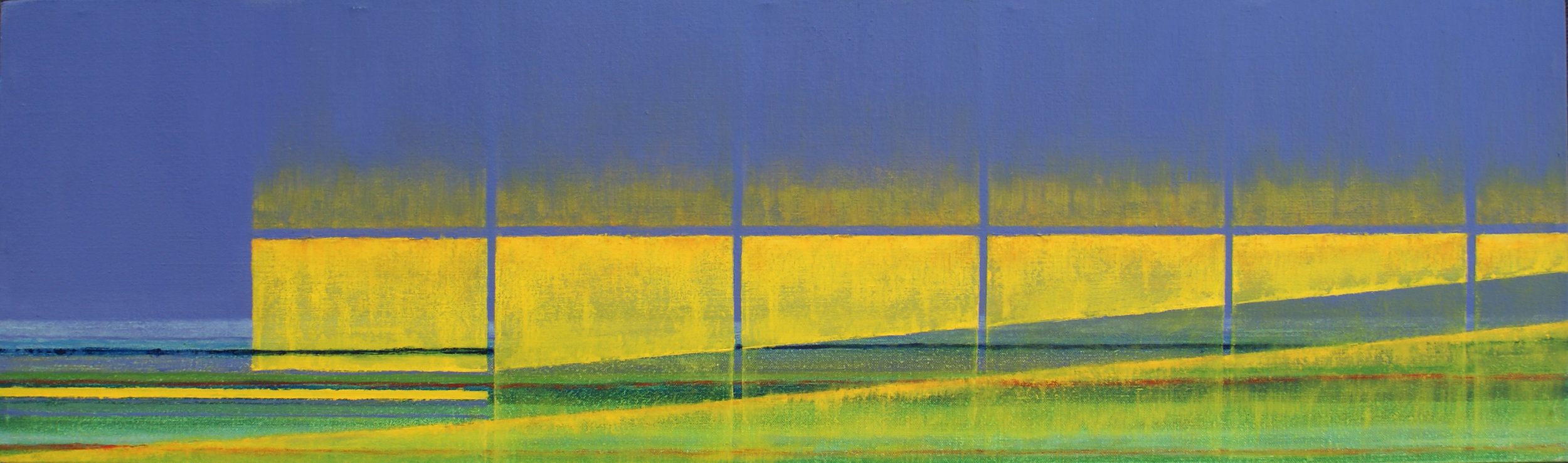 Kassen, 2006 (olieverf) 27cm x 91cm