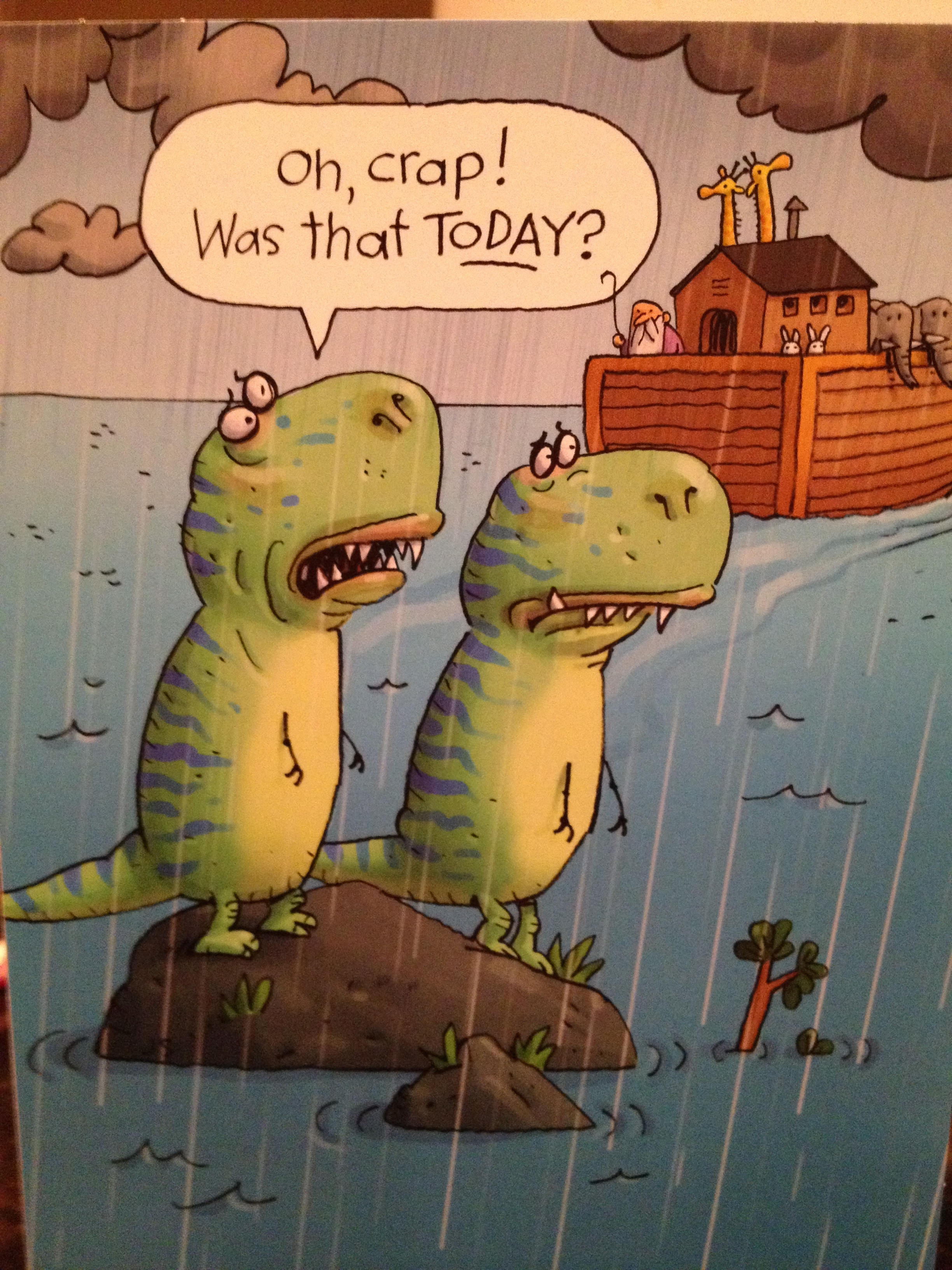 Send a card with a little humor, and put a smile one someone's face! This one is from Hallmark .