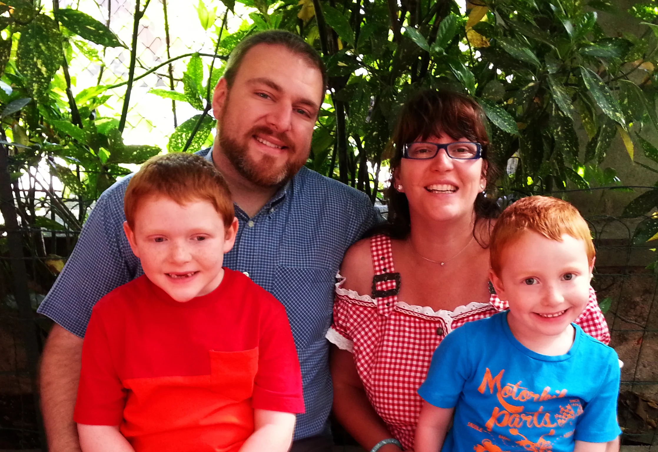 From left to right: Christopher, Elio, Nicoletta and Gabriel