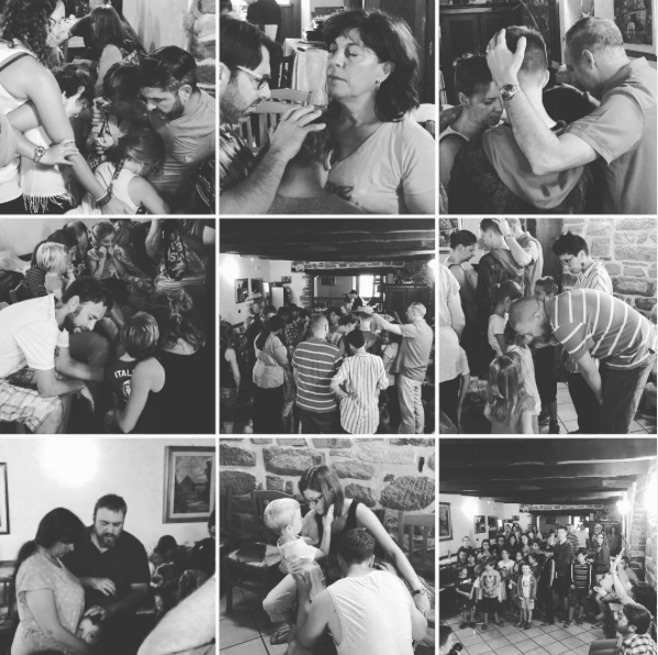 During one of our worship gatherings we were able to pray for our children and they prayed for us! It was such a special moment. Adrien looked up and asked us, "why are we only three mamma?" We reminded him that it wouldn't be long before he would have a brother or sister! So precious.
