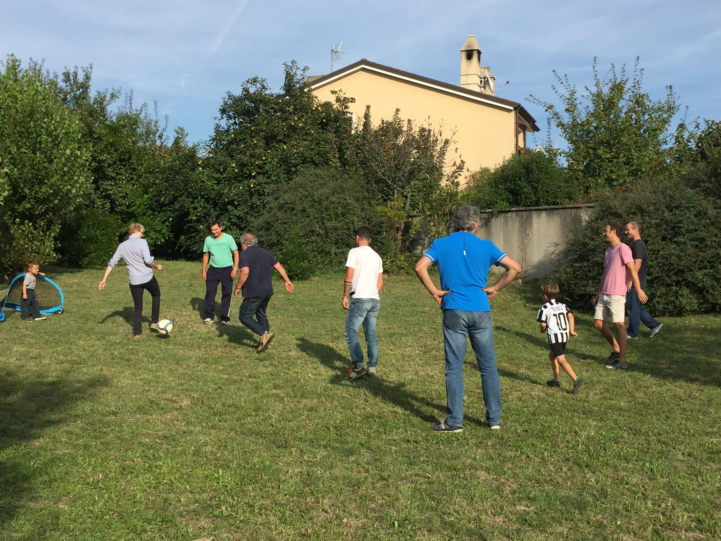 We ended the day with a really fun and competitive soccer match
