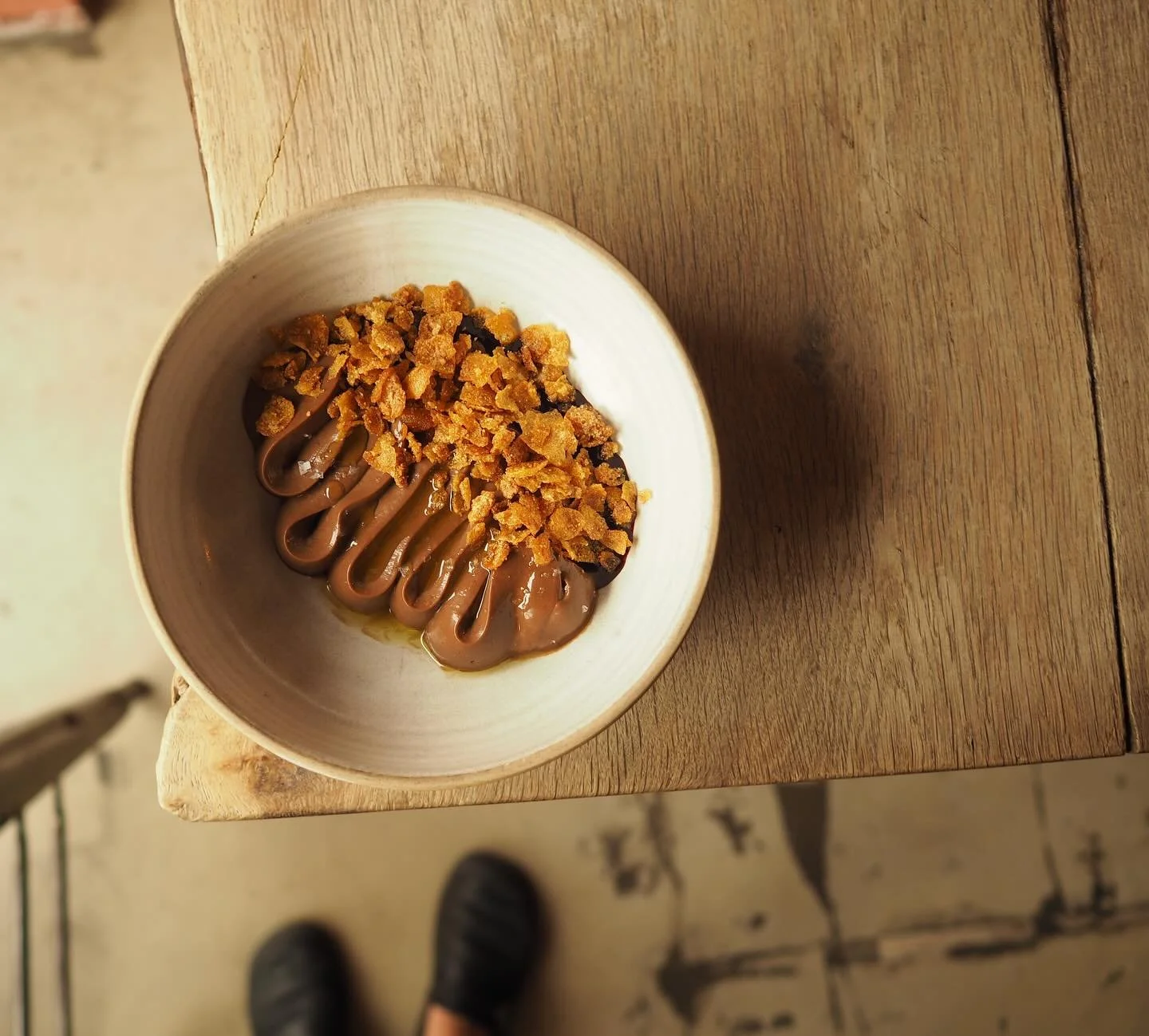 THIS WIlL KNOCK YOUR SOCKS OFF&hellip;

Gianduja, also known as chocolate and hazelnut making sweet love. With caramel flakes, blackberry and rosemary. 

Drink &lsquo;guignes et guins&rsquo; by famous @laurentcazottes with it and don&rsquo;t fall out