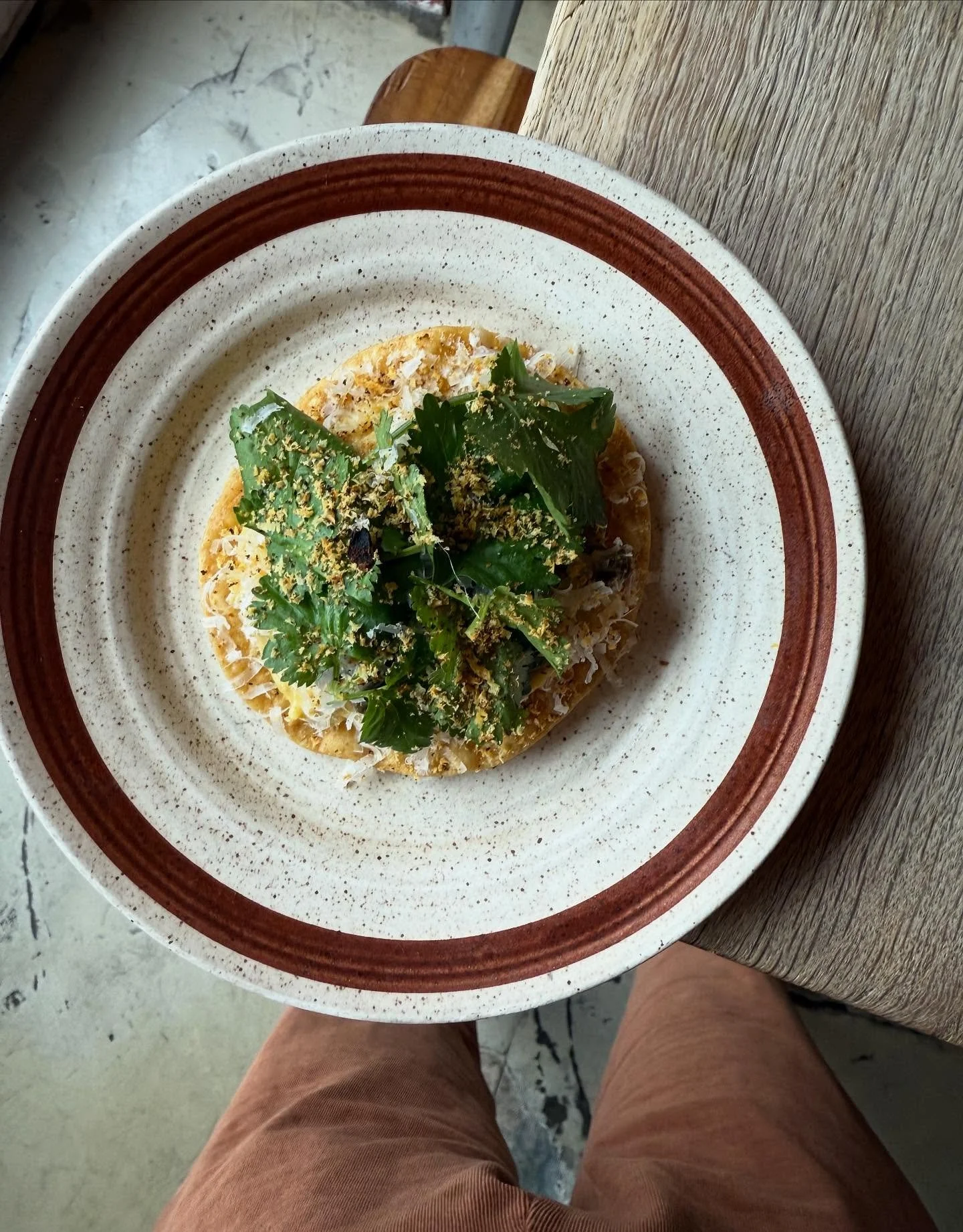 AJI TOSTADA 
Fuck ya!
Chicken, corn, coriander, lime, Amarillo chillies! 

What a delicious way to kick off dinner. 

The best season has started, it&rsquo;s getting darker, the restaurant glims with cosy vibes and warmth. Service makes you feel at h