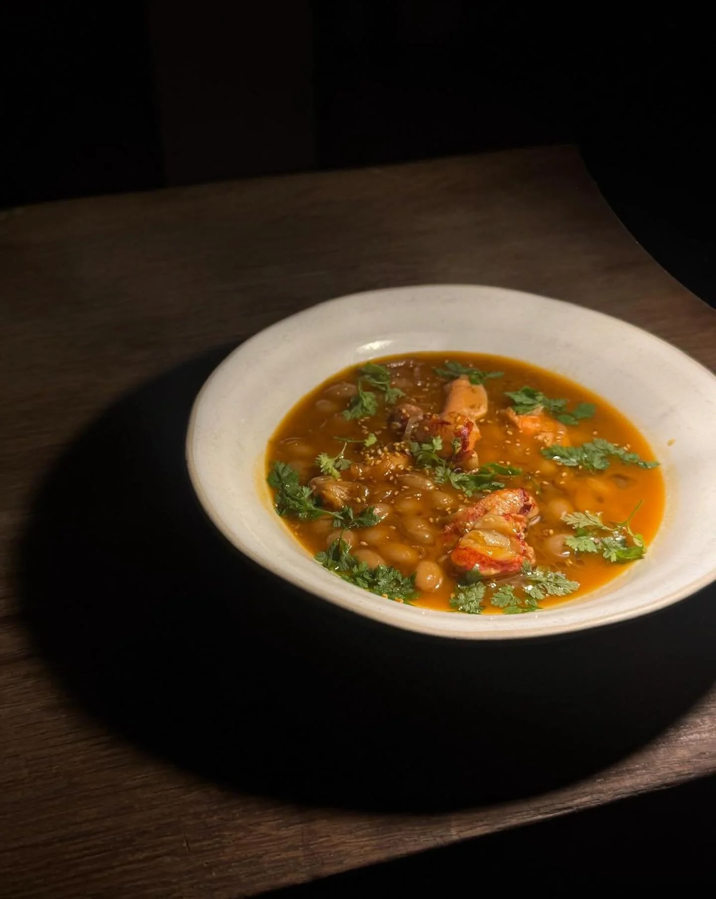 FROM THE PASS WITH HANNAH
A broth of lobster and coco beans. 
What a stunner autumnal dish that is. 
Hannah plays with simplicity, comfort and precision and using the most amazing available produce. 
And it&rsquo;s fucking wonderful! 
Excuse my Frenc