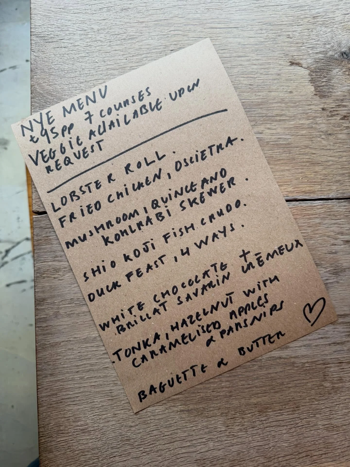 MENU IS OUT OF THE BAG AND IS SERIOUSLY INCREDIBLE @chefthomlemercier 

The good news is that we still have space for lunch, in restaurant + high tables + 1 seat the bar. 

Only 1 sitting from 1pm to allow you to indulge, laugh, flirt and love life, 