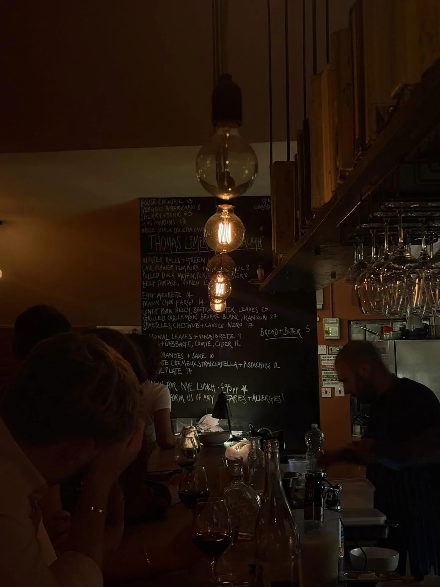 OPENING TIMES, ETCETERA.

31st December : lunch (1-5) &amp; dinner (7:30-late) (pre booking only!)
Open for drinks and saucisson between 5 &amp; 7pm (walk ins only!)

1st January : closed 

2nd : as usual 
Jambon beurre 12-2
Dinner 6-10

3rd : as usu