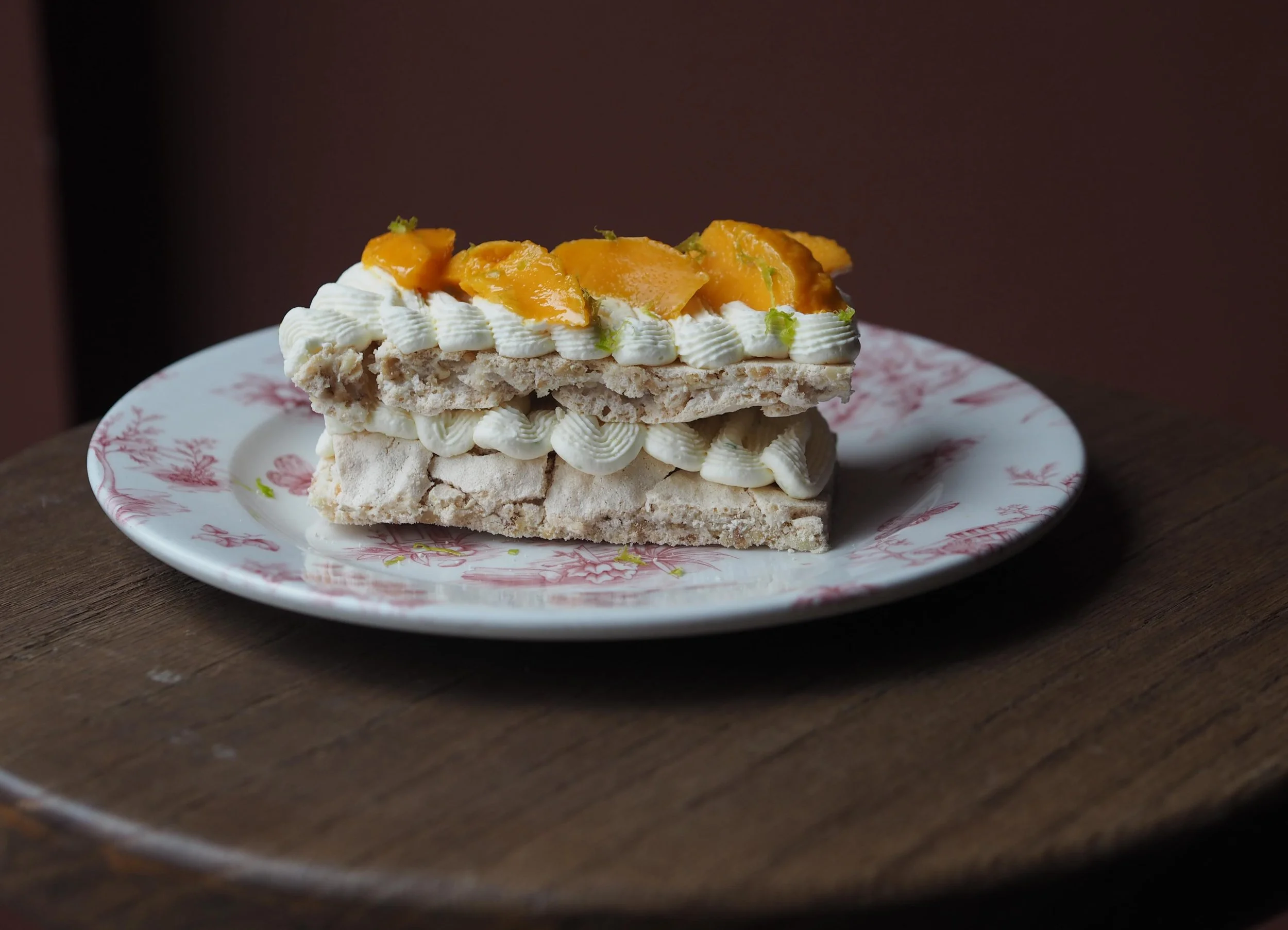 ALPHONSO CASHEW CLOUD DREAM ☁️

One for the dreamers. One for the lovers. 
One for the haters too, to be honest. 
Layered roasted cashew meringue, Alphonso mango and buttercream. 
Delicate and sensational.