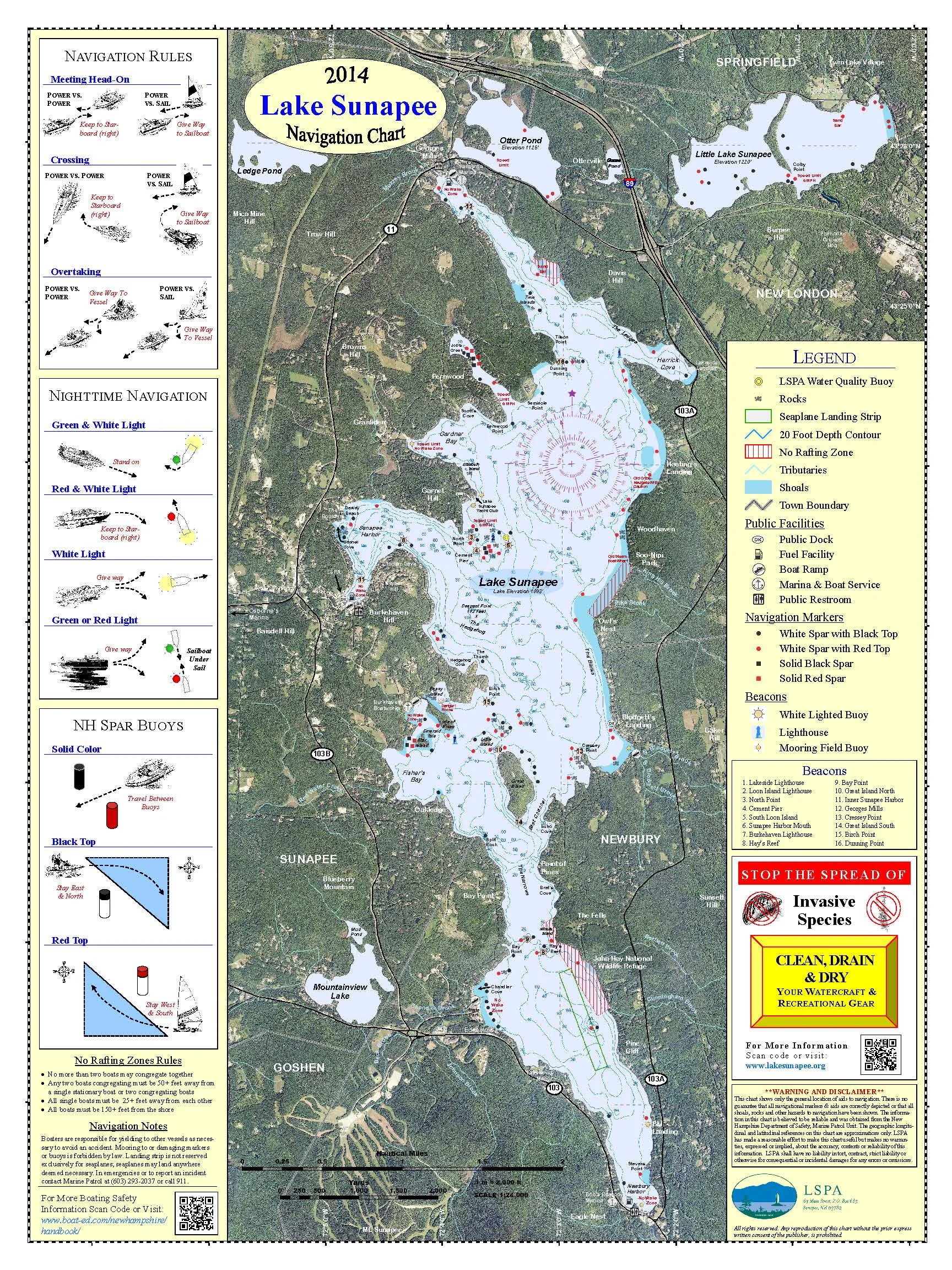 Non-Laminated Navigation Chart (18 by 24 inches) $7.00