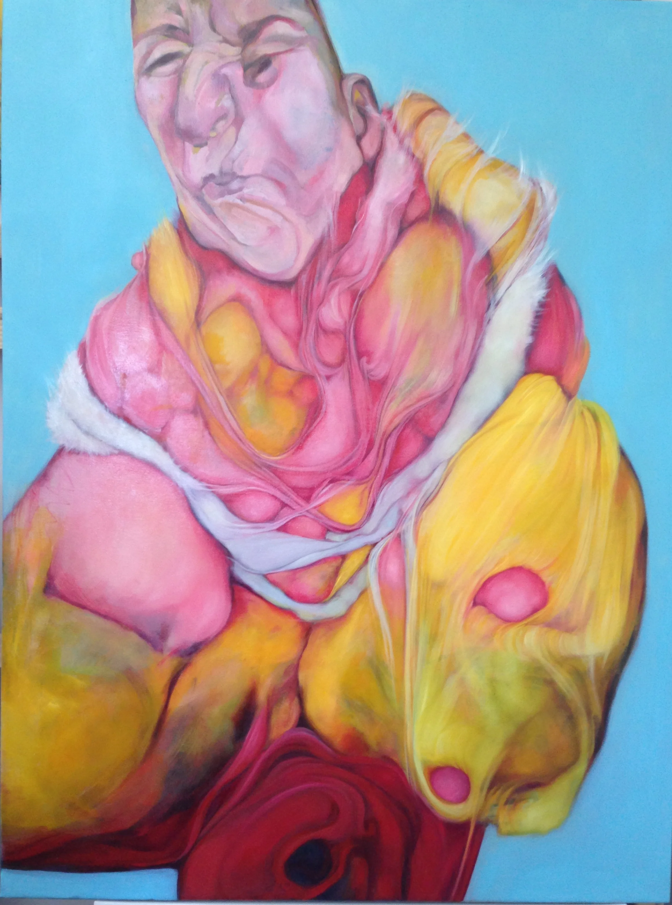 Perri Neri, Crone, 2015, oil on canvas, 41" x 31"