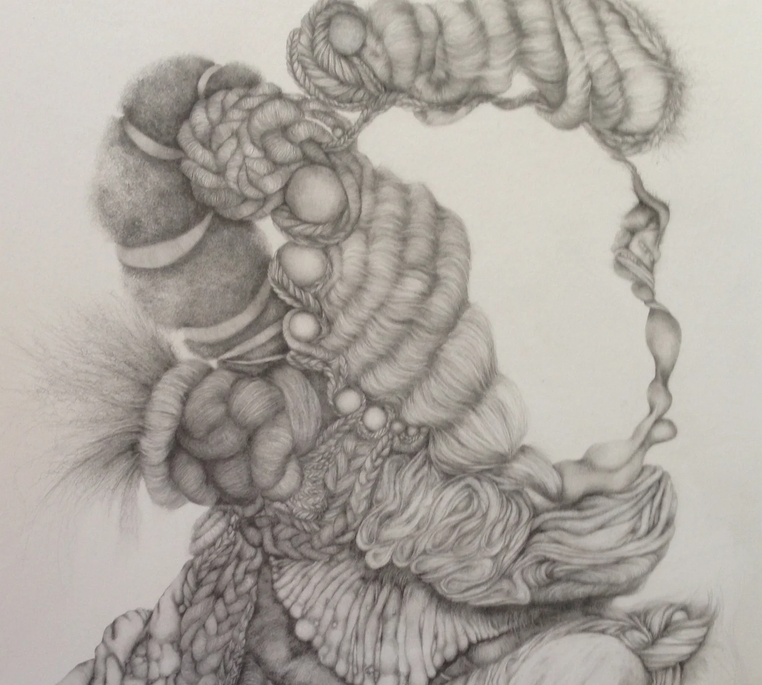 Wedding Portrait, 2013, graphite on Arches paper, 30” x 22”