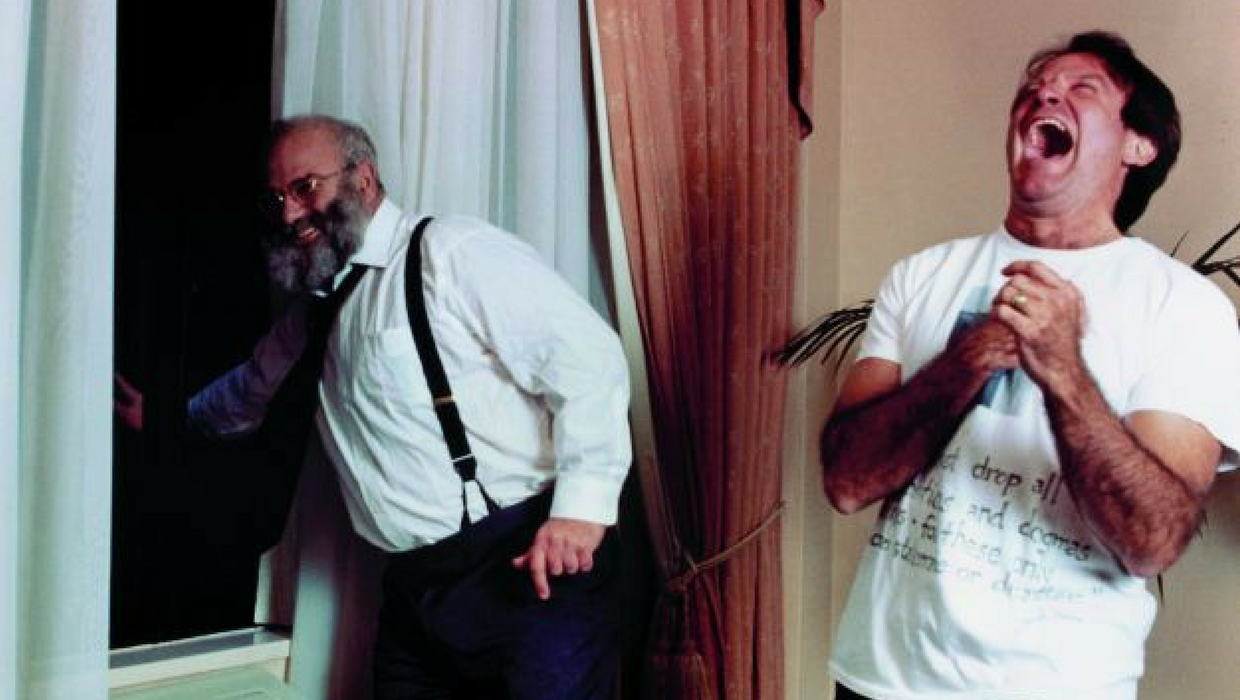A melhor foto de Oliver Sacks e Robin Williams juntos! ( Tampa Bay Times )