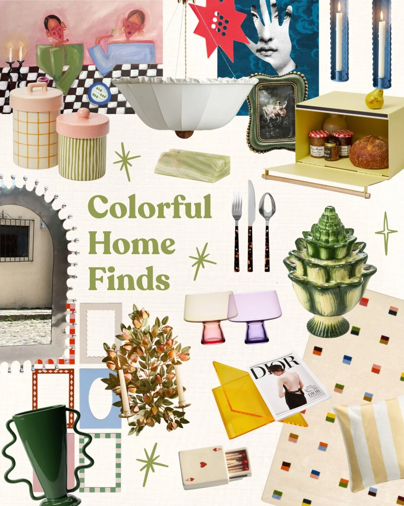 spring has me wanting the most bright &amp; colorful home 🌸🍃🌼🐛🍹 all 🔗 in my shopmy!