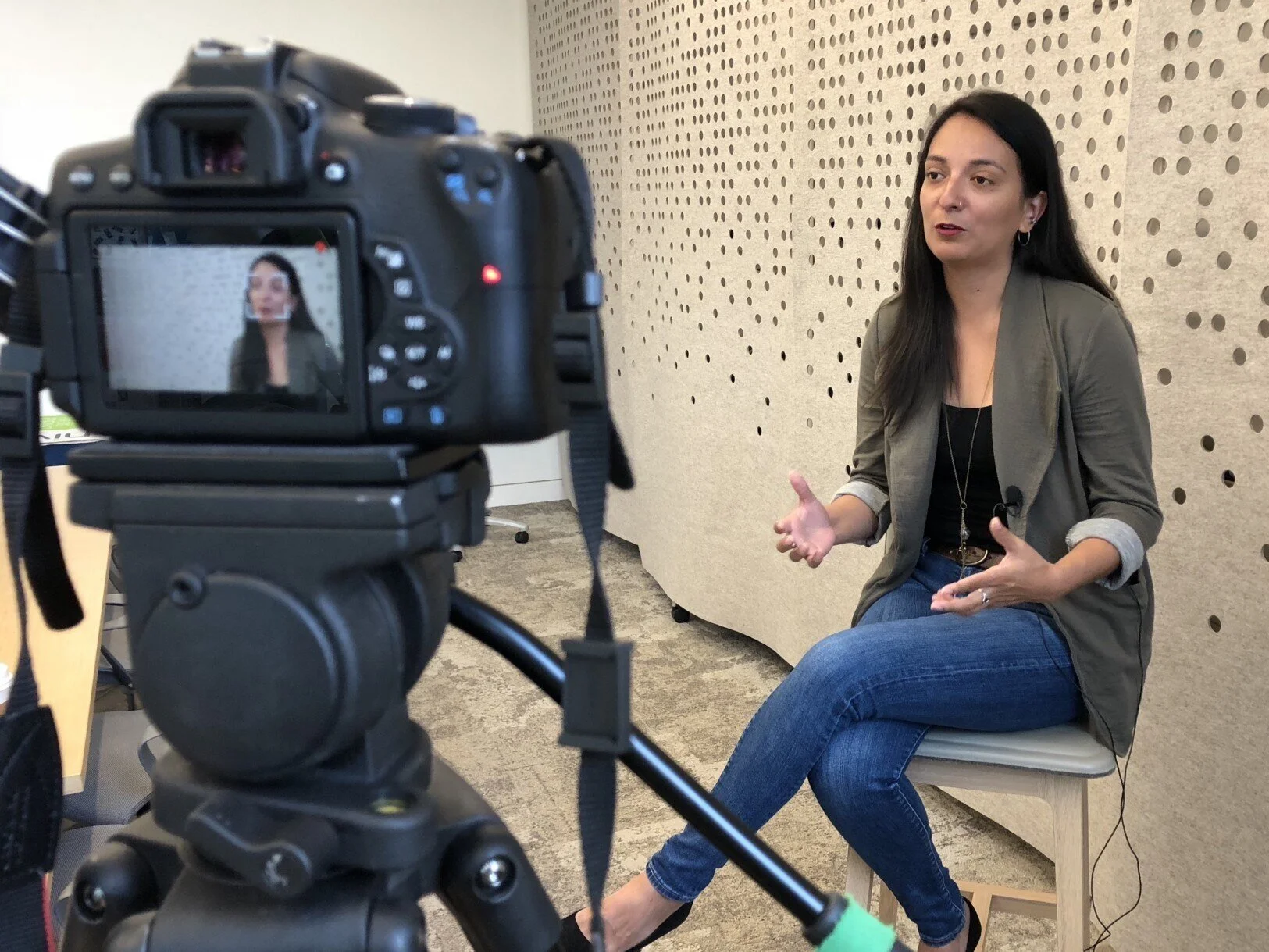  Being interviewed for Kapor Center’s “Distance Traveled” video series, produced by Candase Chambers 