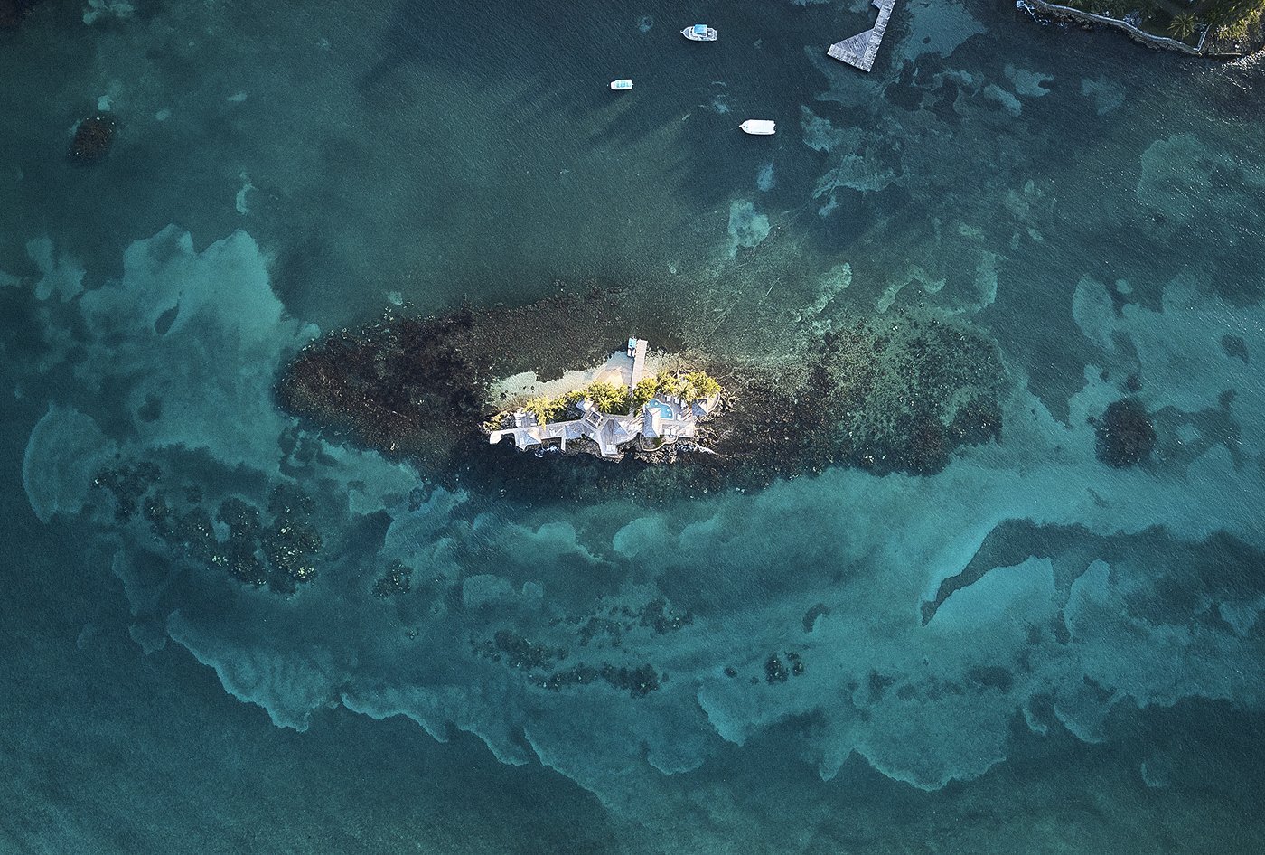 Island aerial view