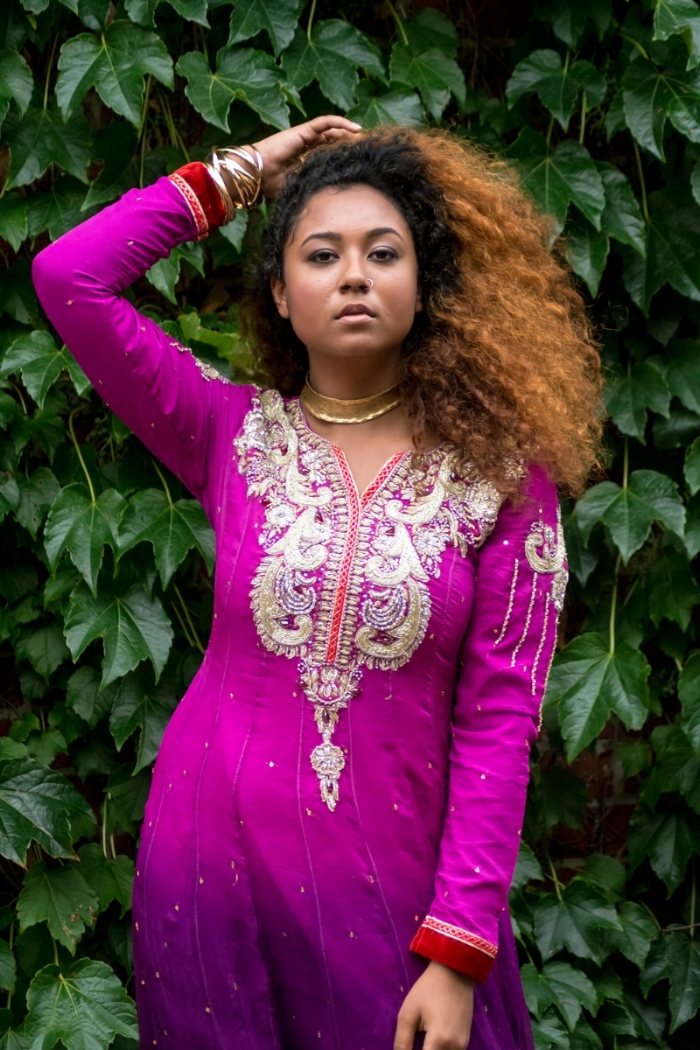 Credits : Sophia wearing her traditional Pakistani dress, styled by Me. Photo by D. Rice Photography . Makeup by Brittany Main . 