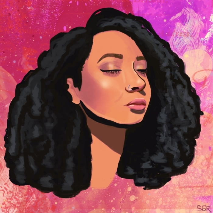 Self Portrait by Sophia Yeshi. 