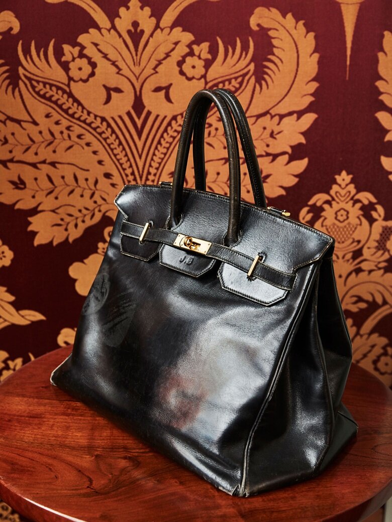  The original Birkin bag circa 1983, initially designed for English Actress Jane Birkin. 