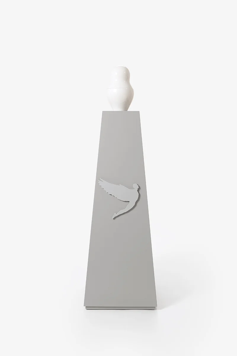Angel Coated silver-gray