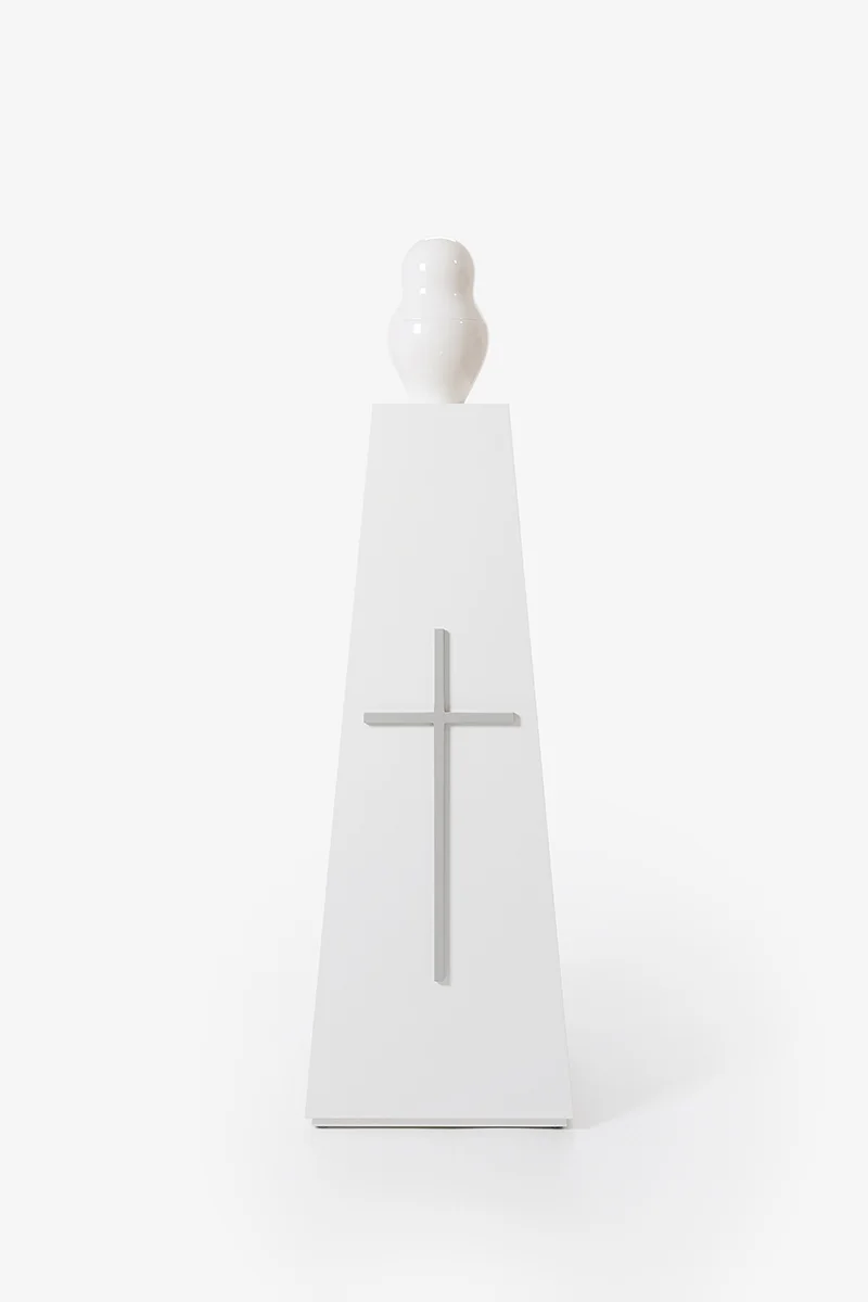 Cross Coated silver-gray