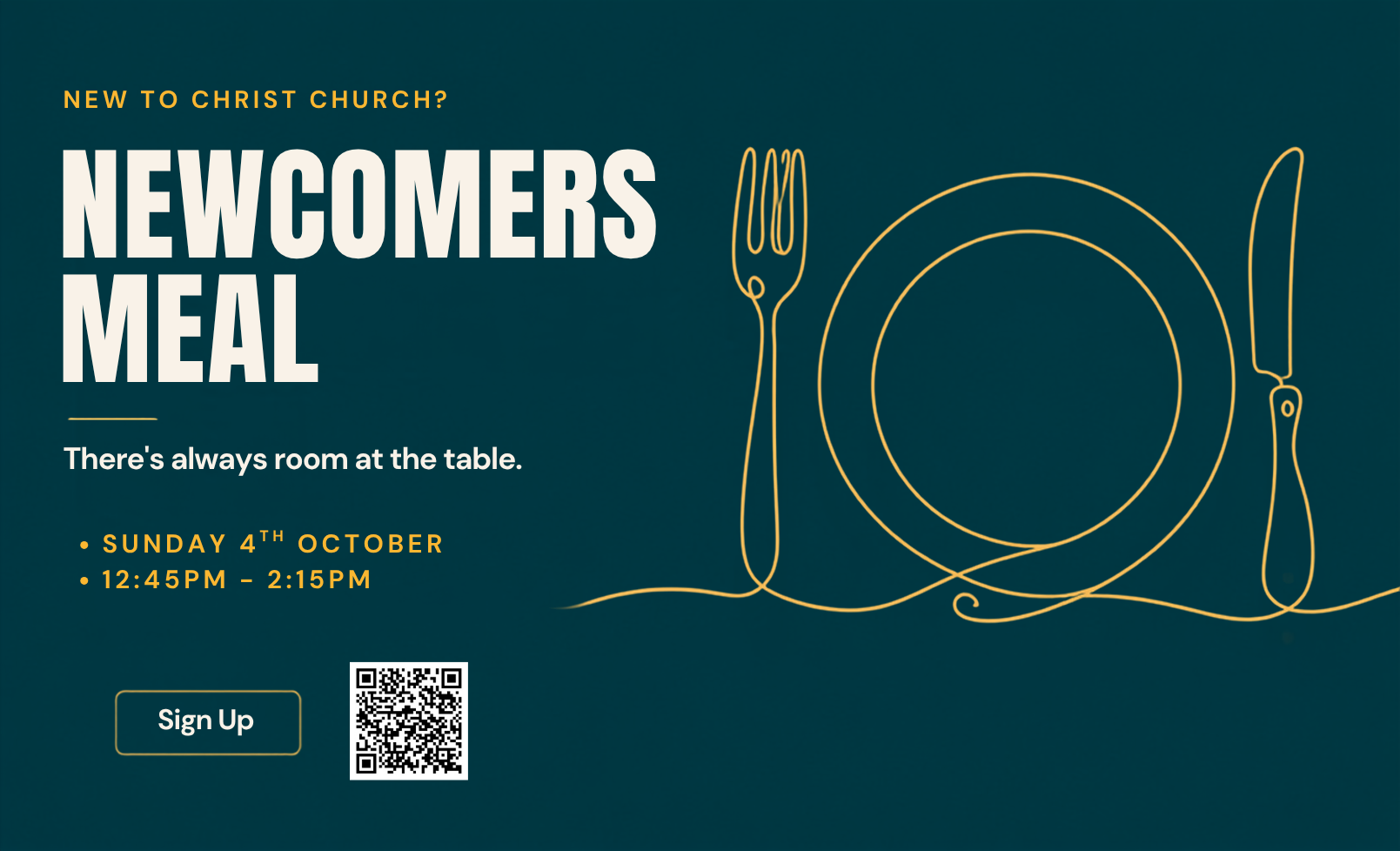 Newcomers Meal for everyone new to church