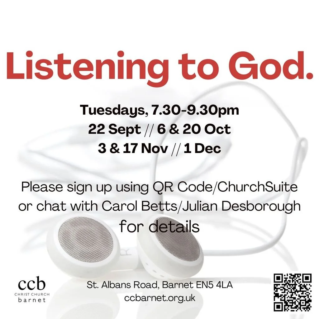 Midweek group learning how to hear God in our everyday lives.