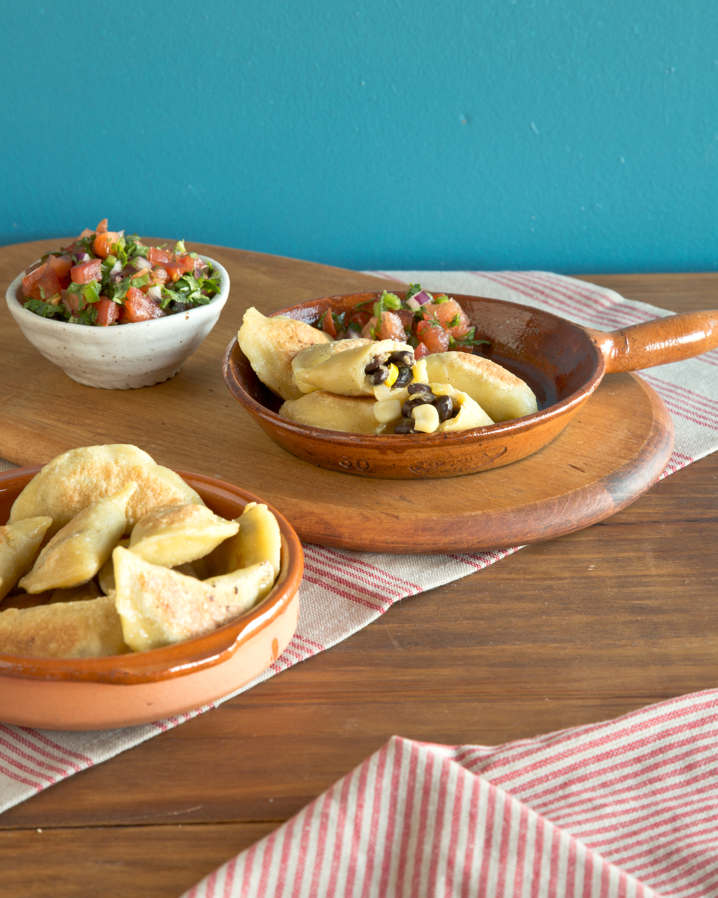 Santa Fe-Rogies with Pico de Gallo. Photo © Casey Barber.