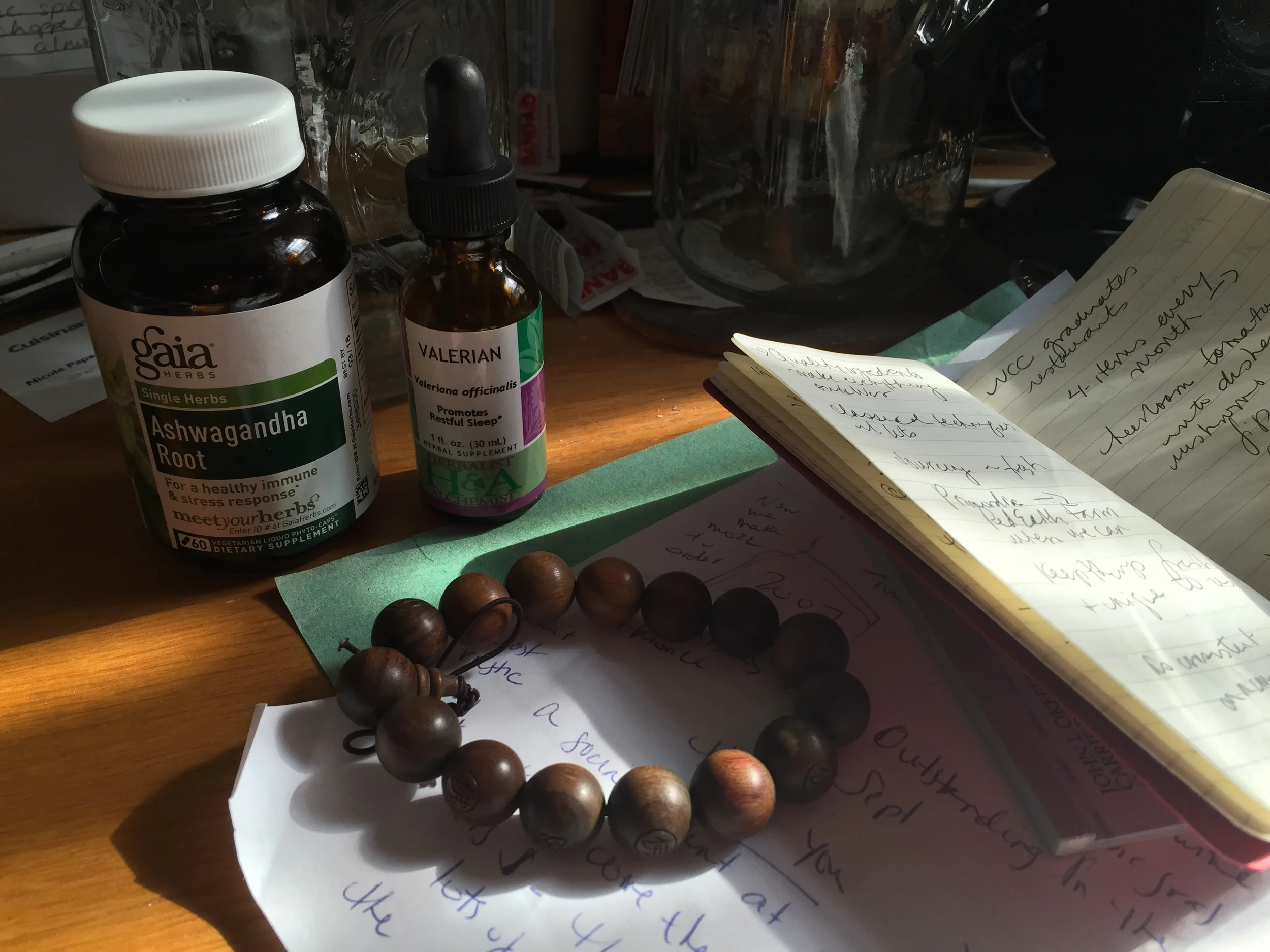 Traditional Chinese Medicine would take one look at my desk right now and pronounce that I'm dealing with an Earth imbalance: too much clutter. This is life right now. 