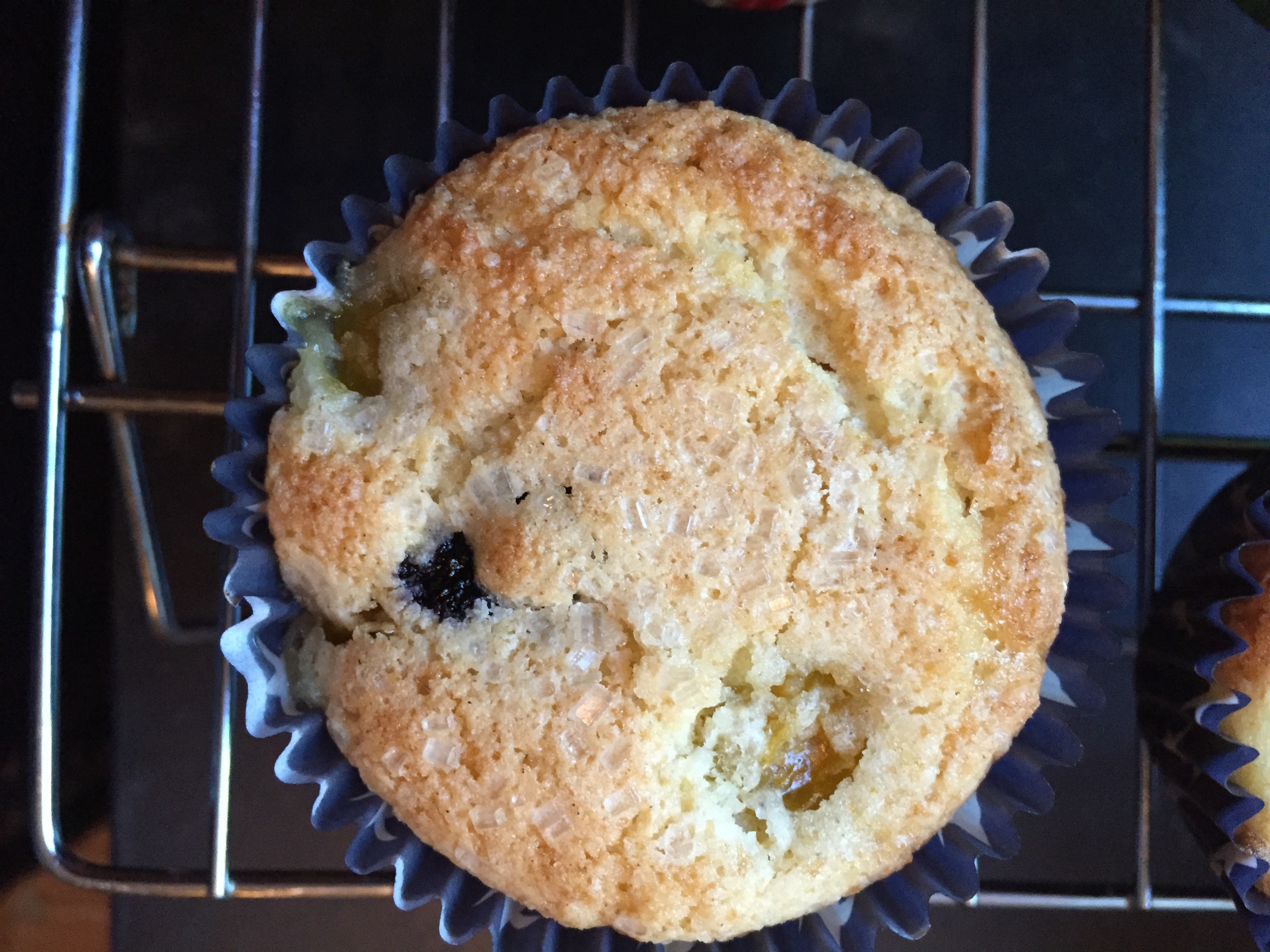 Cherry-Berry Ginger Muffins.
