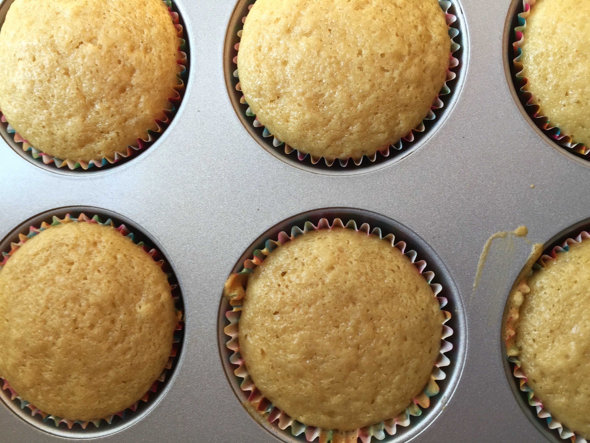 Hard to believe these cupcakes have chamomile in them; they look so unassuming, don't they?