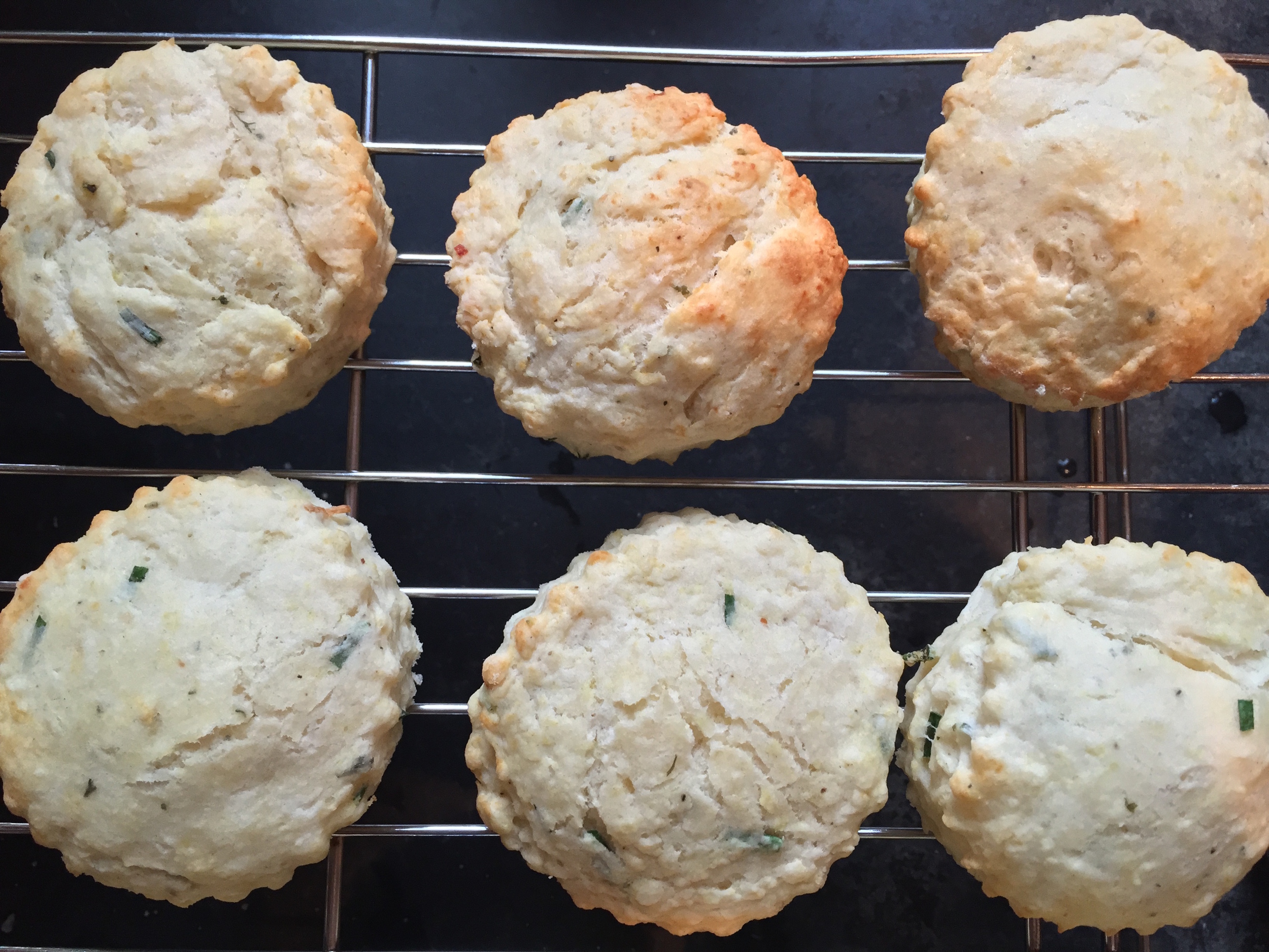 They are quick! I promise. Herb and cheese scones come together in a flash. 