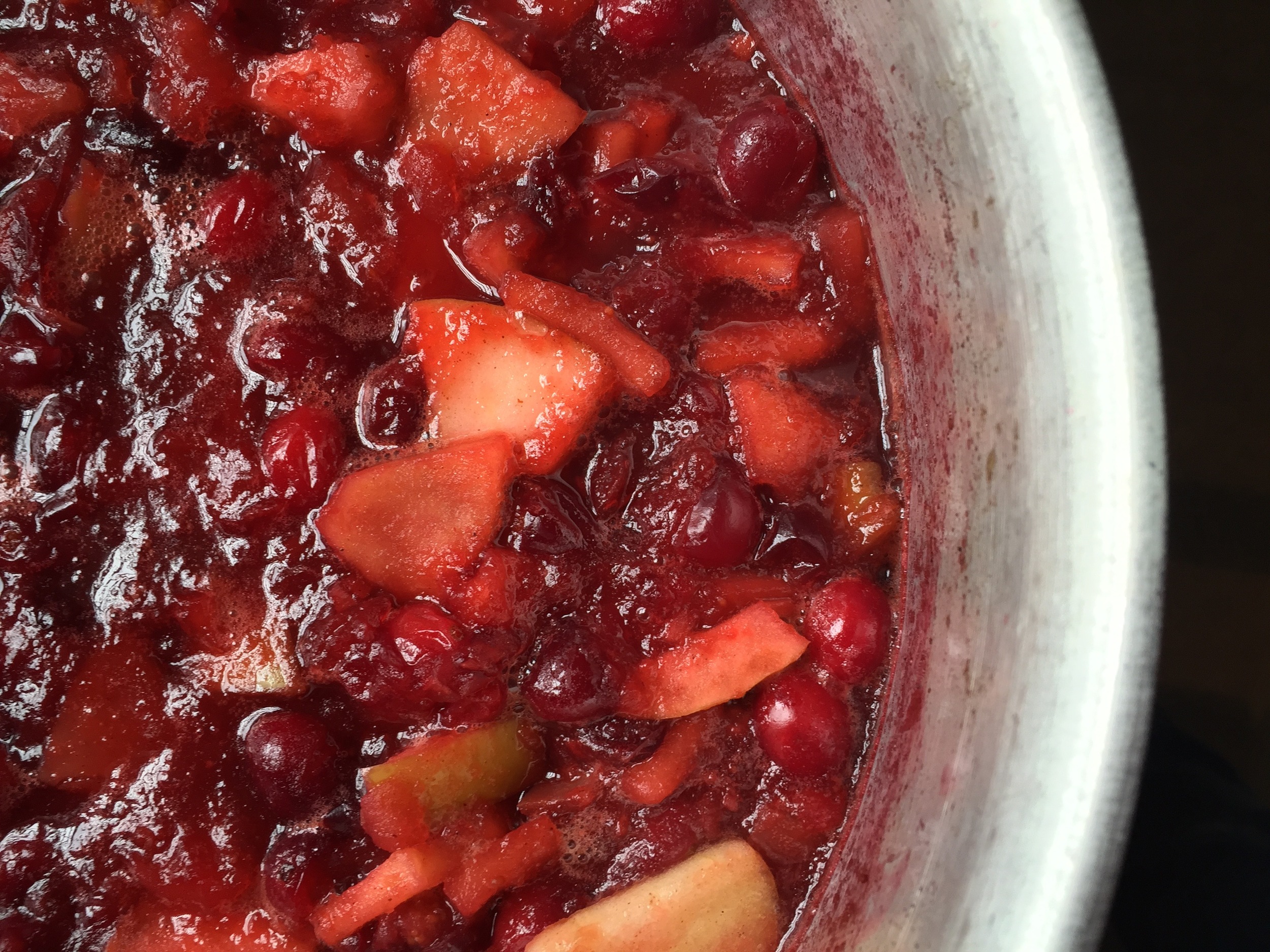 The finished product: Spiced Cranberry-Apple Relish.