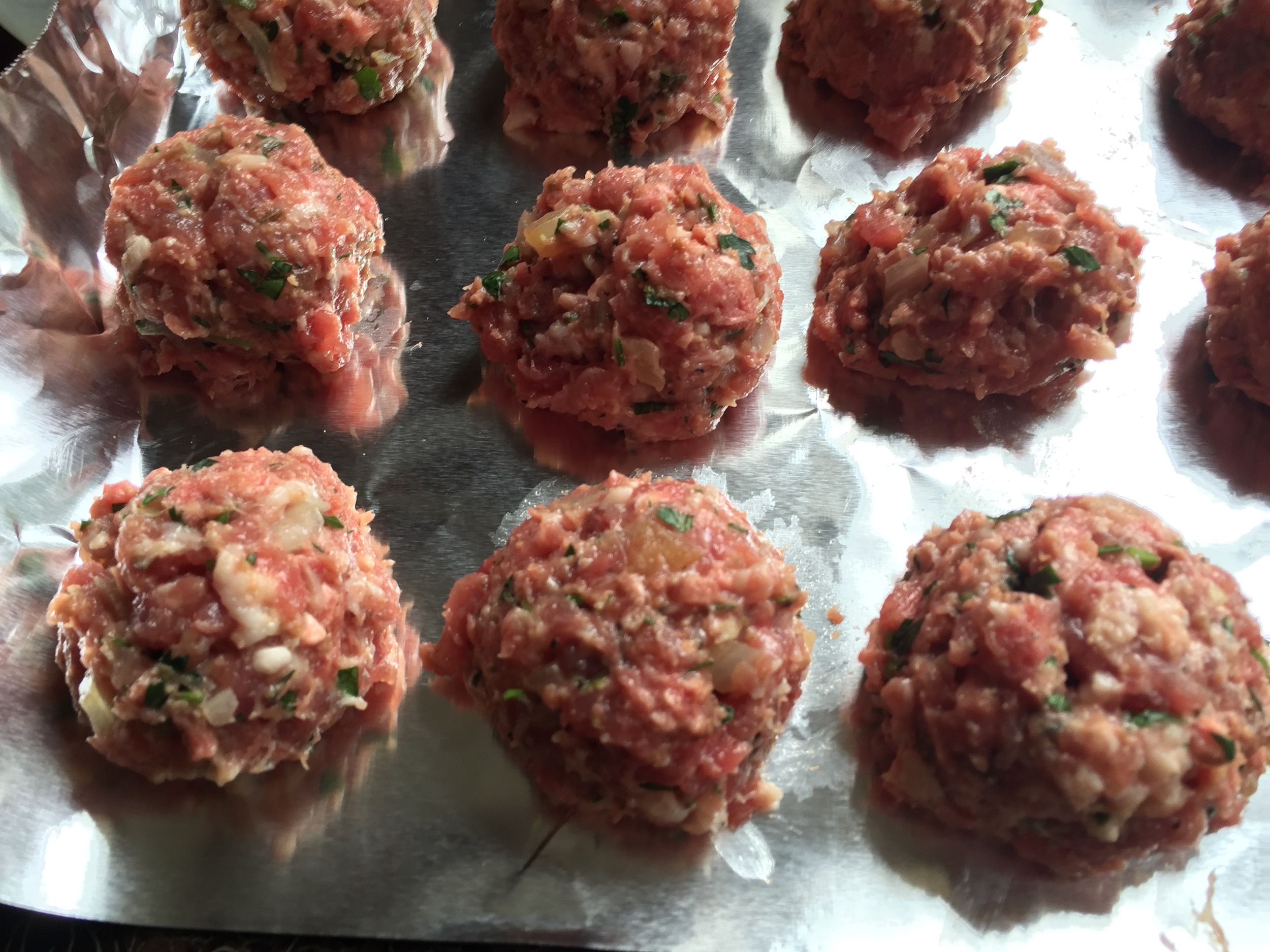 Magical Meatballs, ready to be baked.