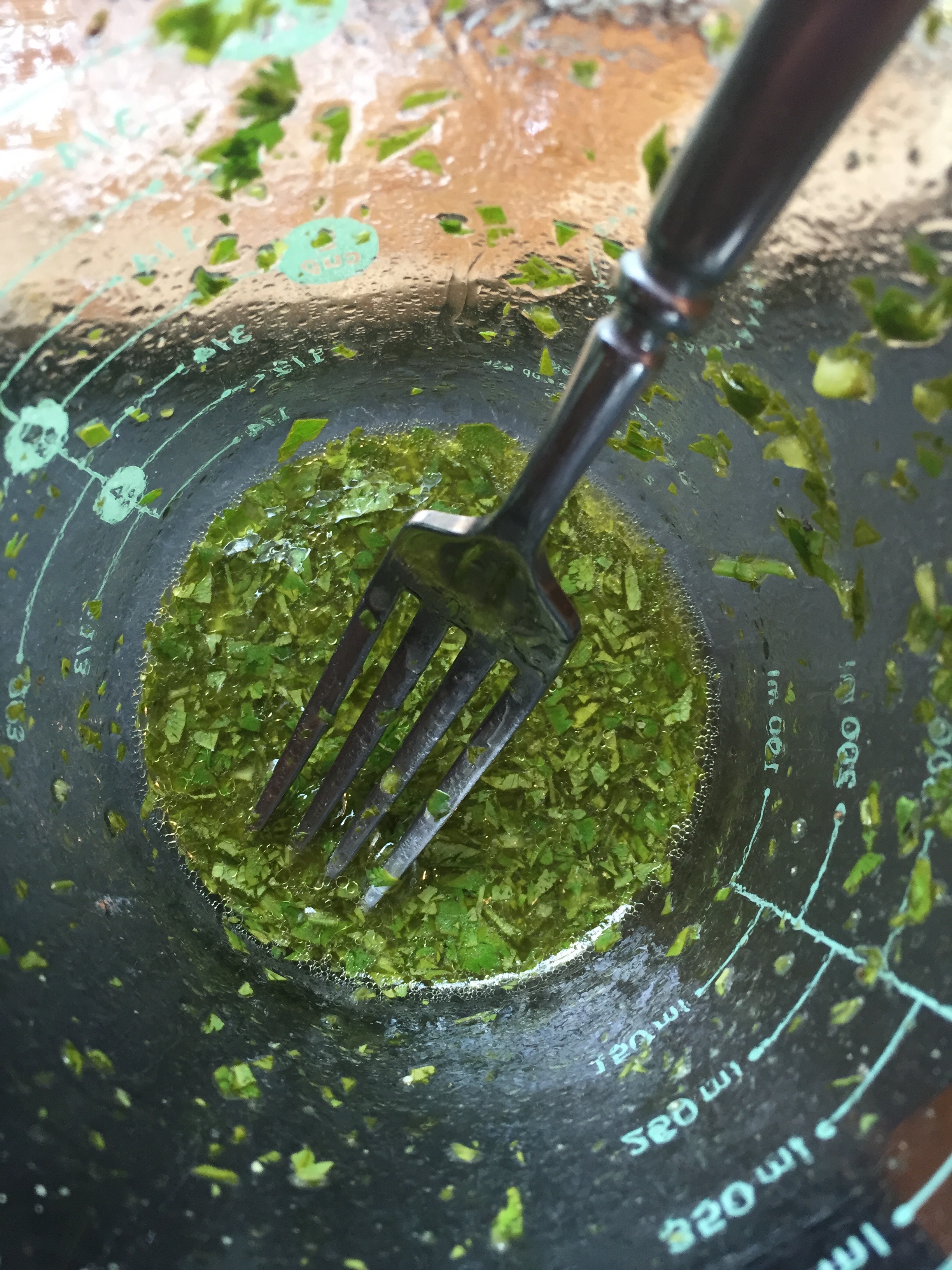 Coconut-lime vinaigrette, with fresh cilantro! 