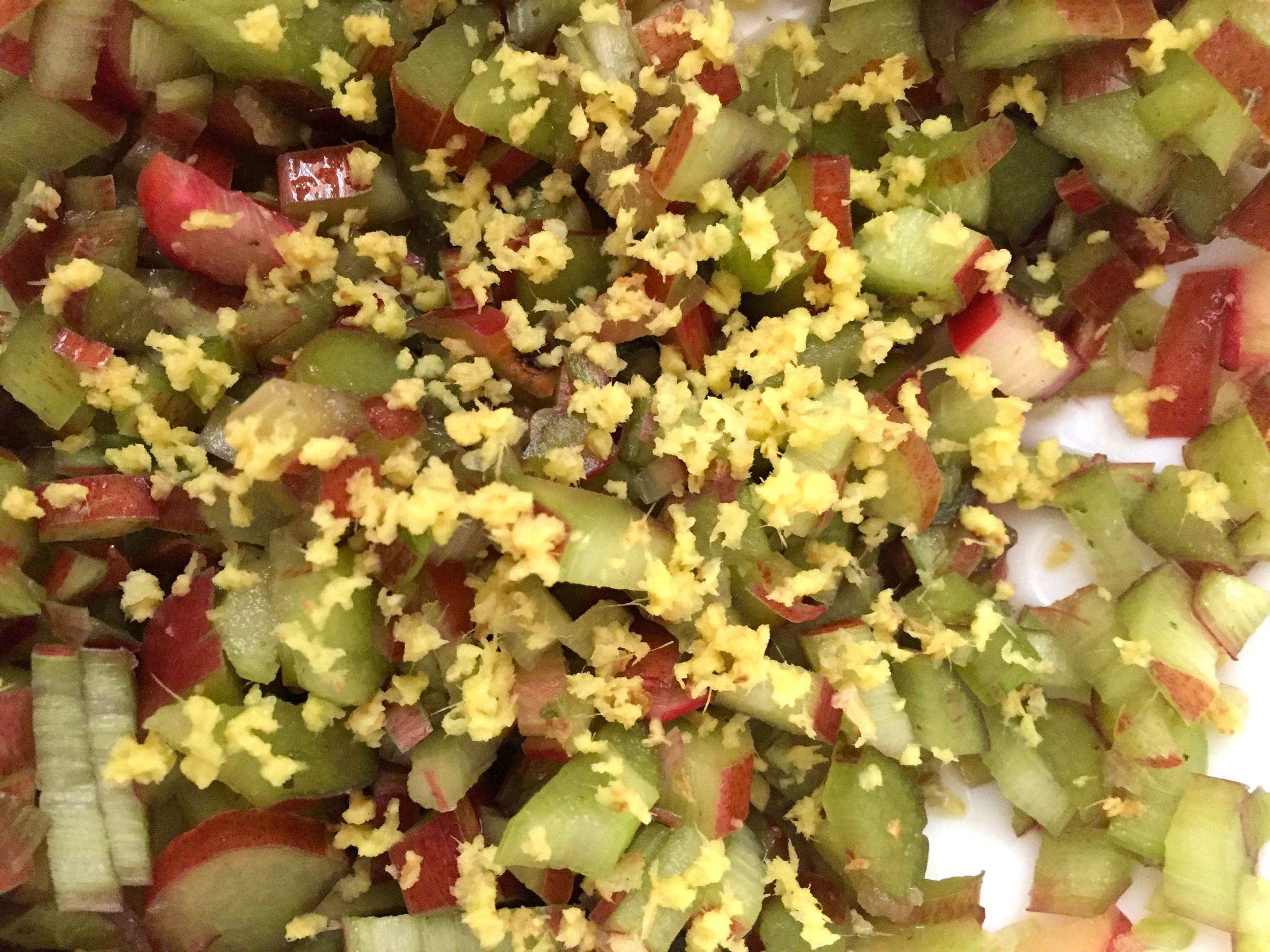 Rhubarb and ginger, perfect together.