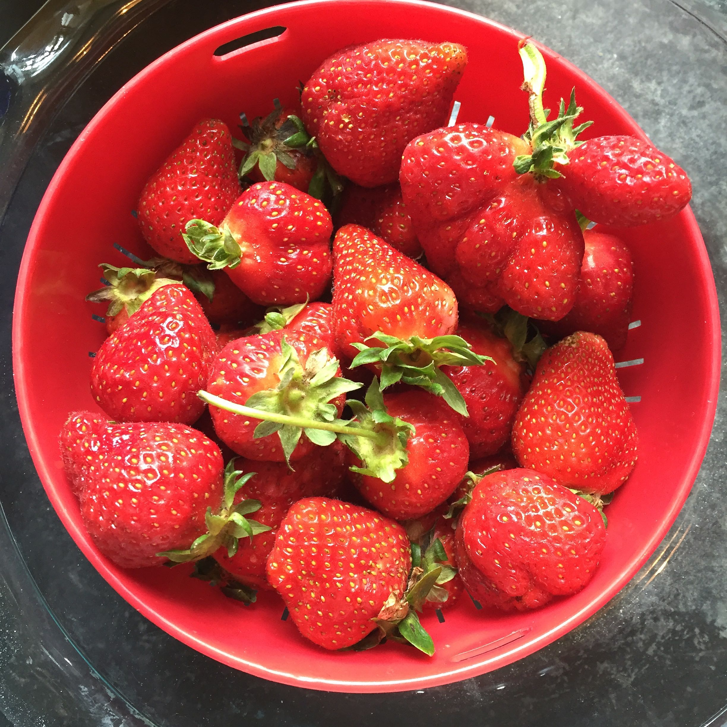 Strawberries. The more local they are, the better they taste!